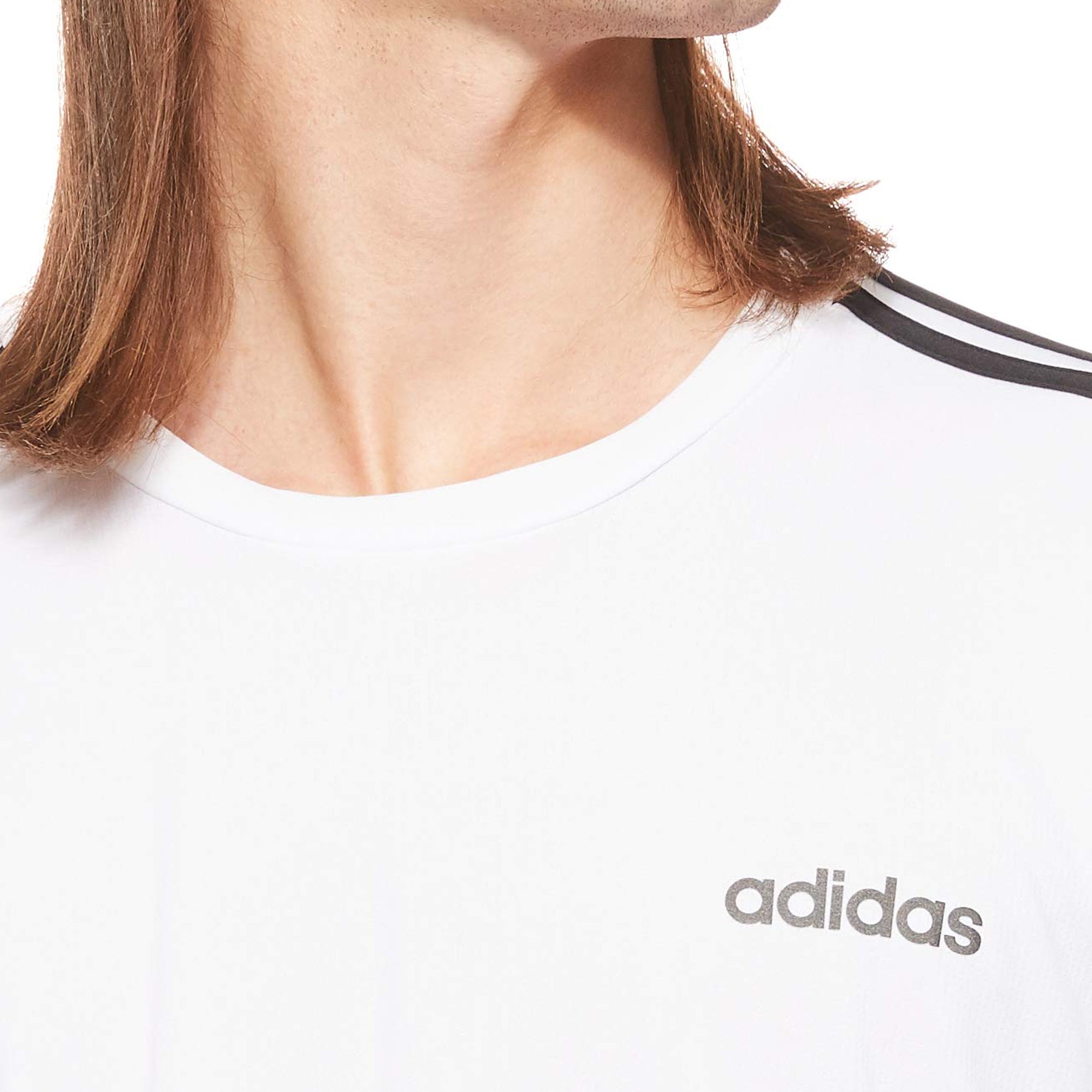[EI5646] Mens Adidas Designed 2 Move Climalite 3-Stripes Long Sleeve Tee