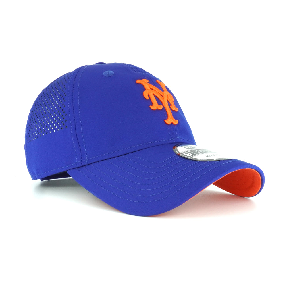 [11591242] Mens New Era MLB Perforated Pivot 9Twenty Adjustable - New York Mets