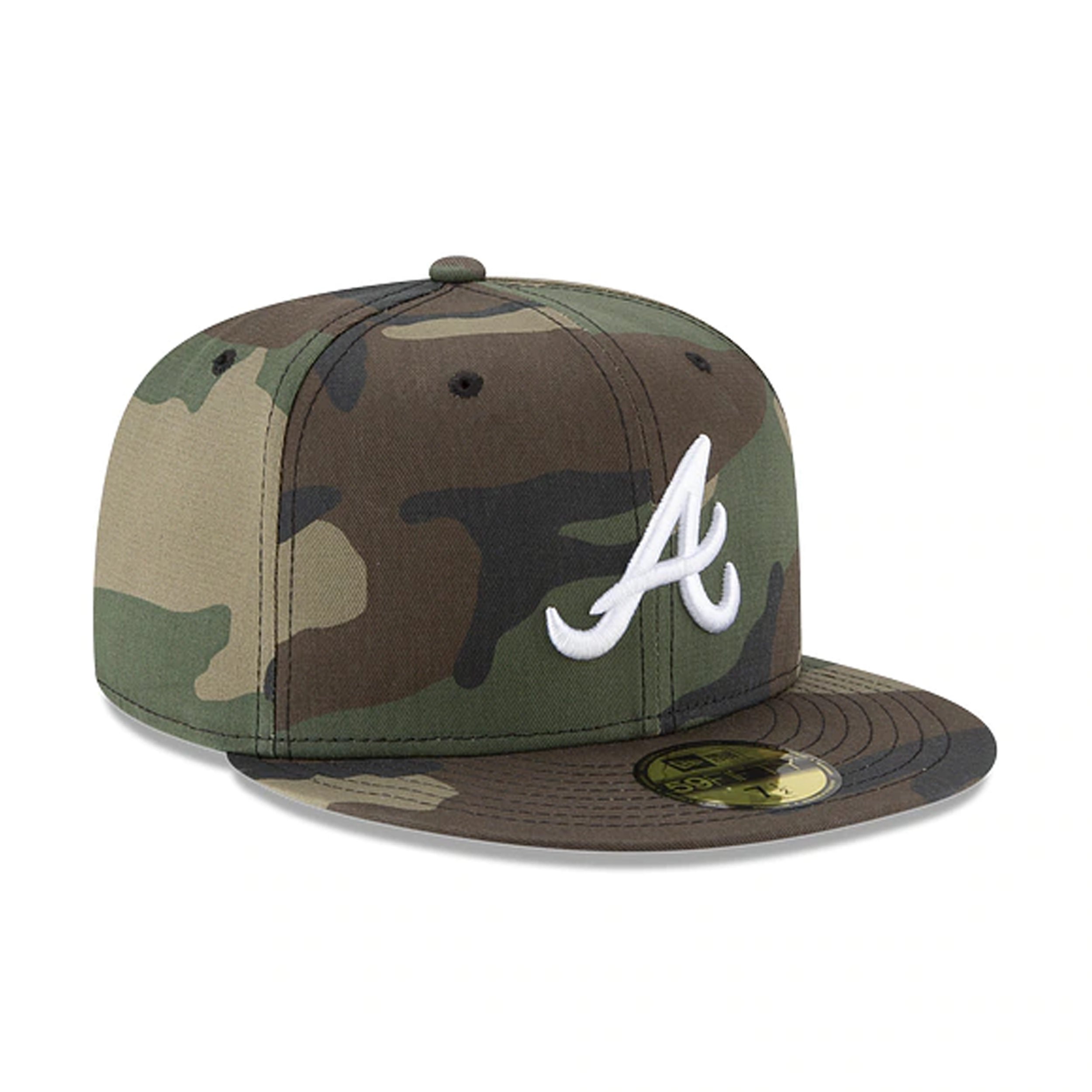 [11941978] Mens New Era MLB Authentic Collection 59Fifty Fitted - Atlanta Braves