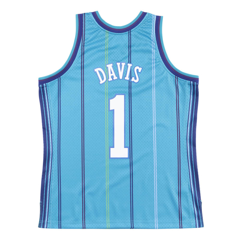 Mens Mitchell & Ness NBA Swingman Road Jersey Charlotte Hornets 99 Baron Davis