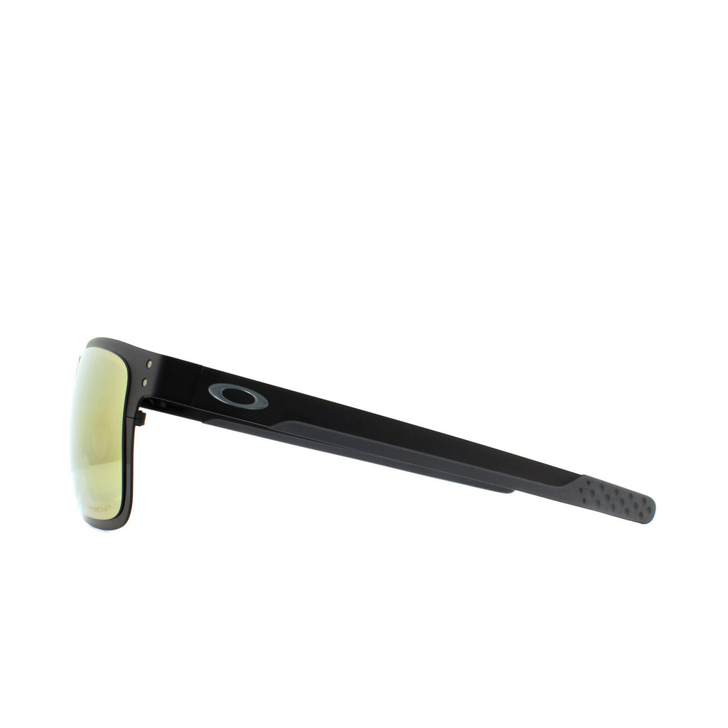 [OO4123-20] Mens Oakley Holbrook Metal Polarized Sunglasses - Midnight Black/24K