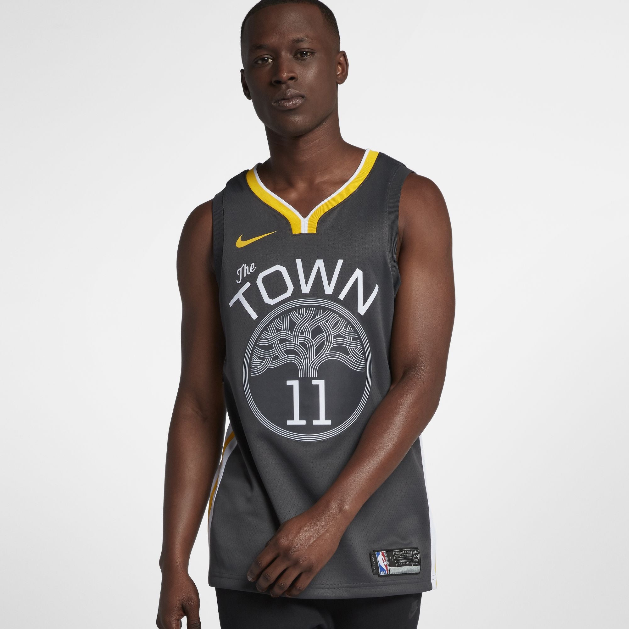 [877205-062] Mens Nike NBA GS Warriors Klay Thompson Swingman Jersey Statement Edition