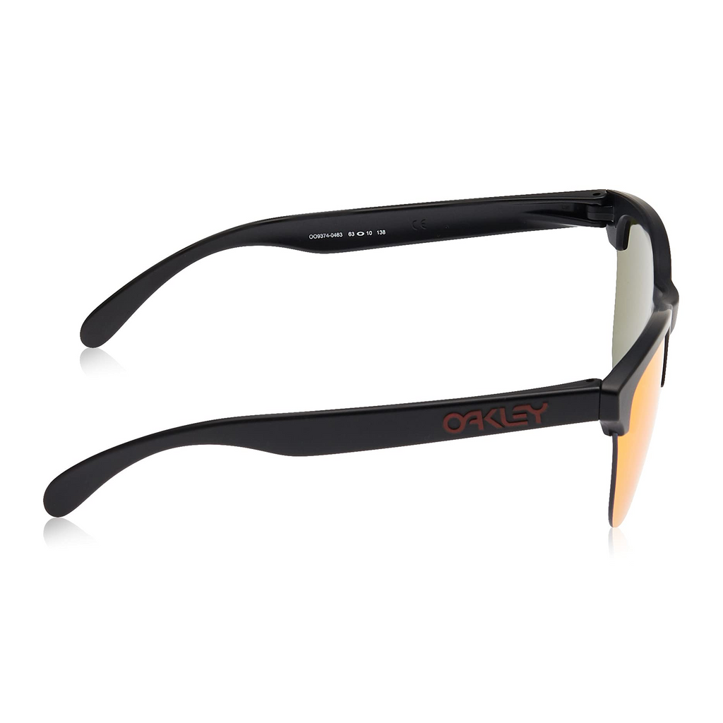 [OO9374-04] Mens Oakley Frogskins Lite Sunglasses - Matte Black/Prizm Ruby