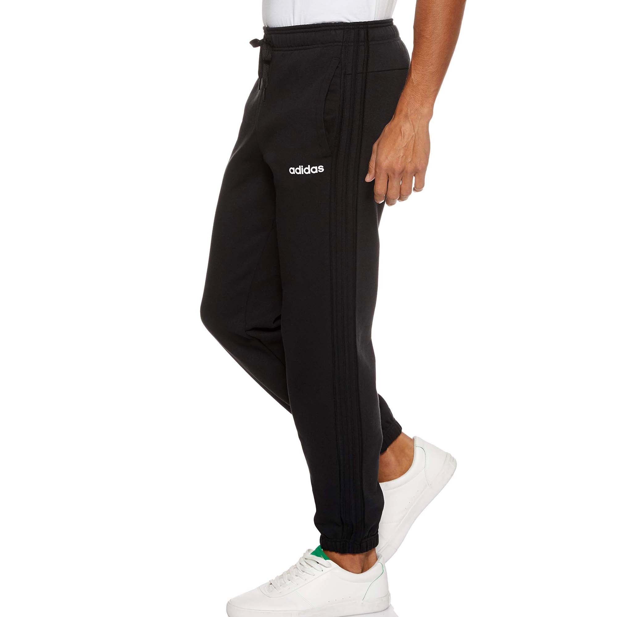 [EI4898] Mens Adidas Essentials 3 Stripes Fleece Pants