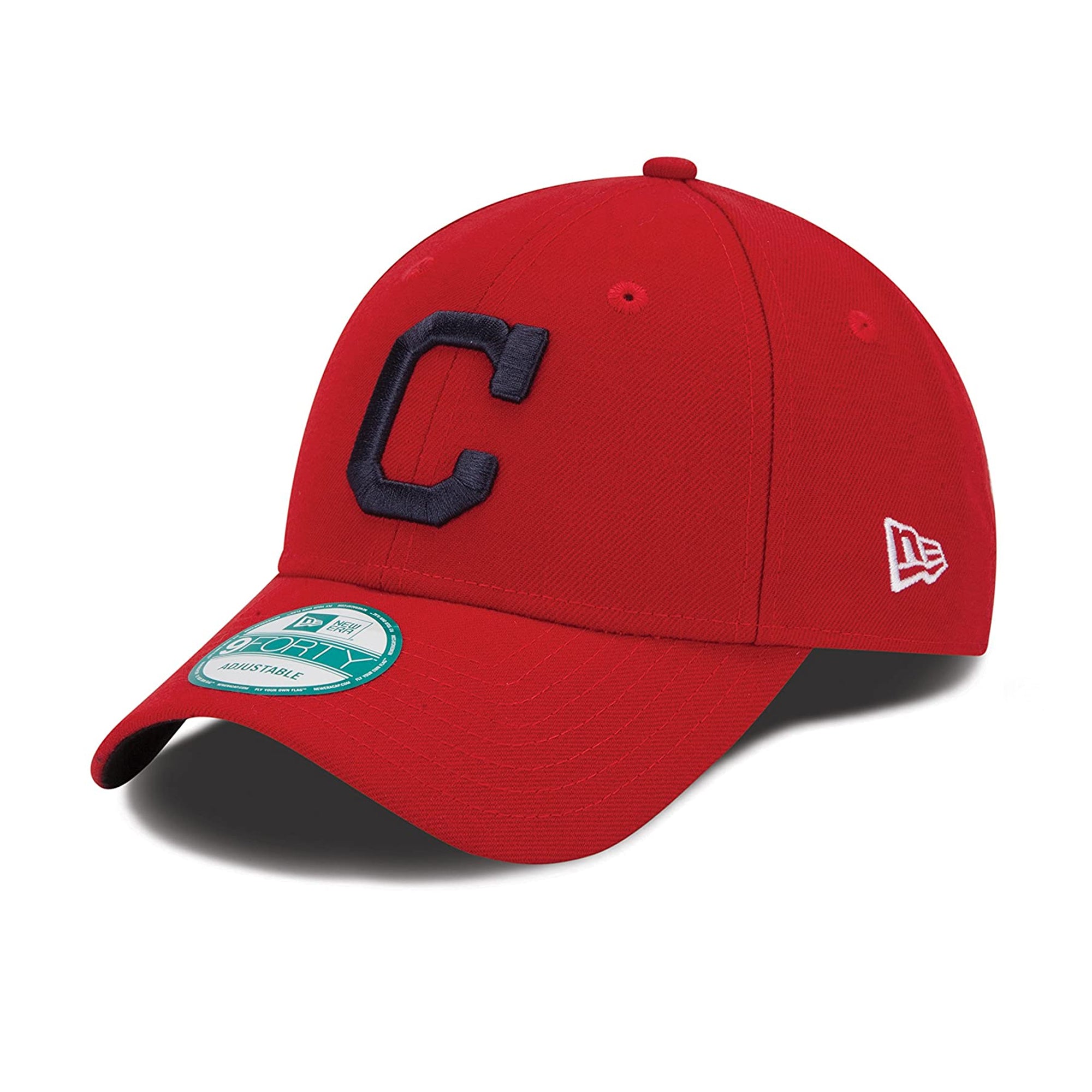 [10333201] Mens New Era MLB League 9Forty Adjustable Cap - Cleveland Indians