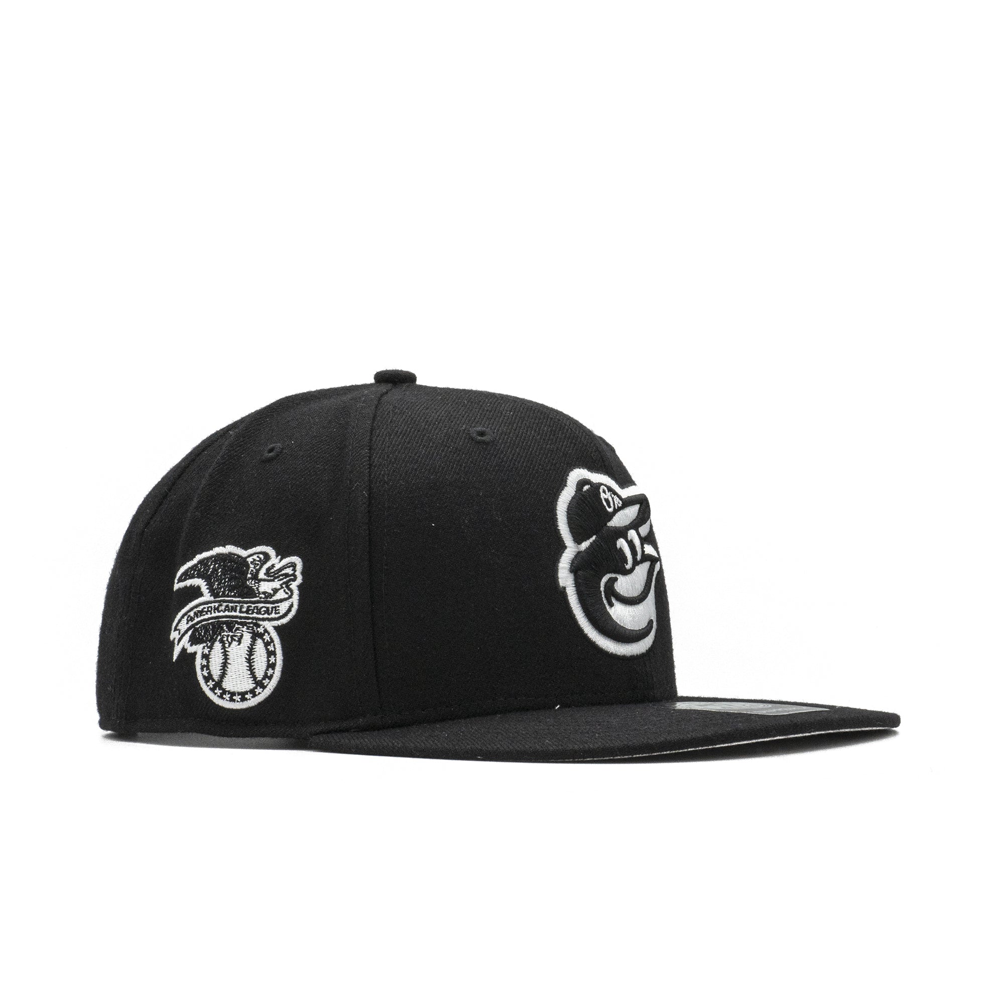 Mens 47 Brand Baltimore Orioles Sure Shot Snapback - Black/White