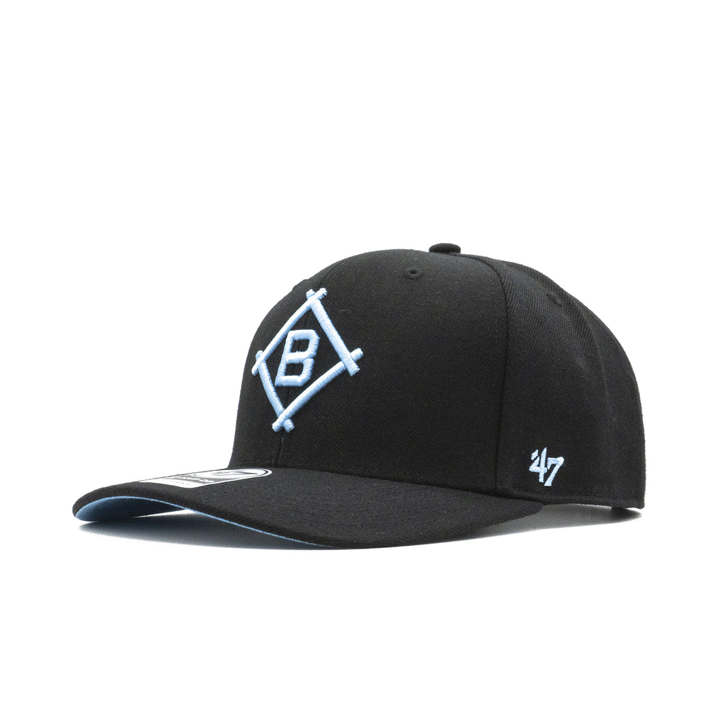Mens 47 Brand Brooklyn Dodgers MVP DP Snapback - Black
