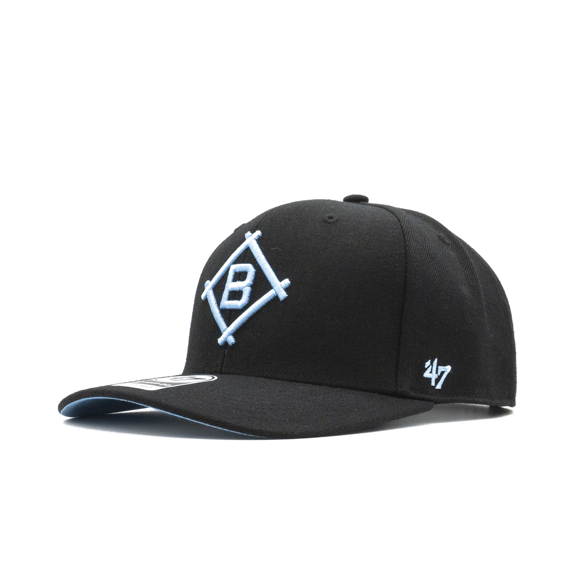 Mens 47 Brand Brooklyn Dodgers MVP DP Snapback - Black