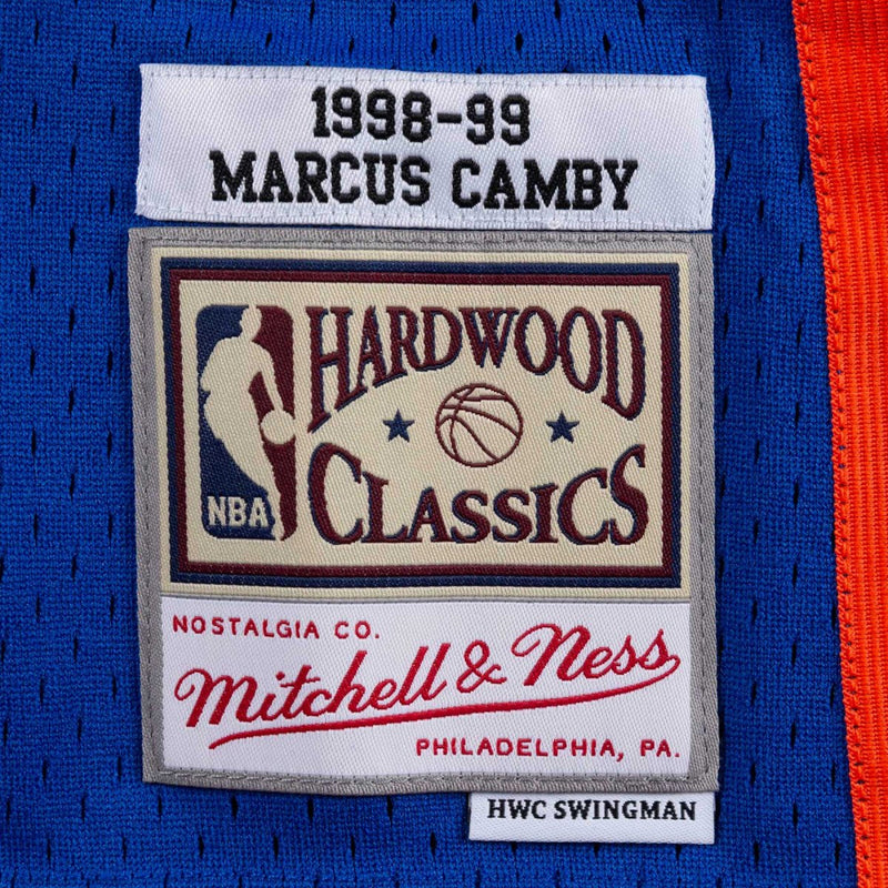 Mens Mitchell & Ness NBA Swingman Jersey New York Knicks 98-99 Marcus Camby