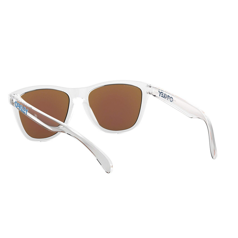 [OO9013-D0] Mens Oakley Frogskins Sunglasses - Crystal Clear/PRIZM Sapphire