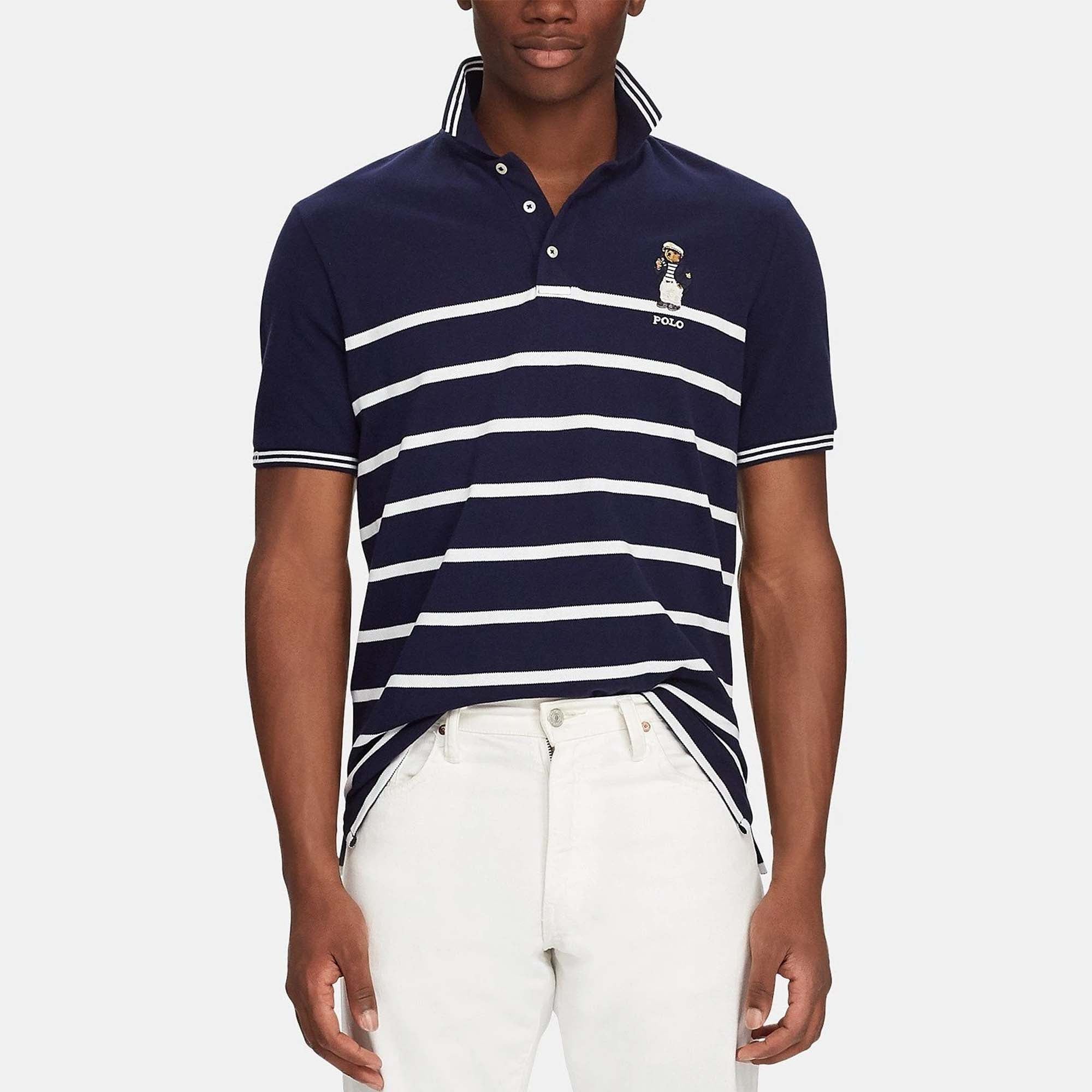 [710741110001] Polo Ralph Lauren Mens Classic Classic Fit Polo - Sailor Bear