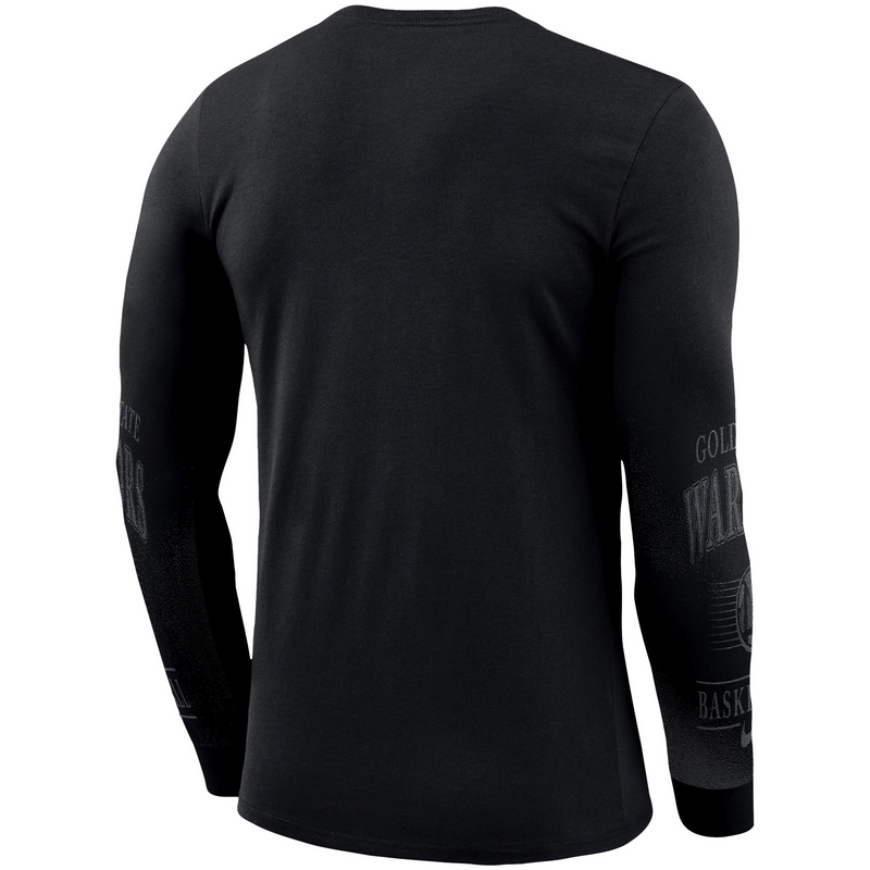 [AQ6223-010] Mens Nike NBA Golden State Warriors Elevated Mezzo Pixel Long Sleeve T-Shirt