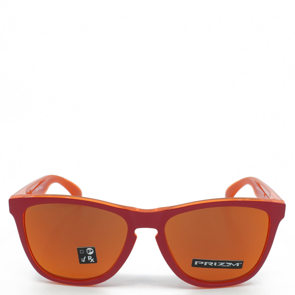 [OO9245-72] Mens Oakley Frogskins (A) Sunglasses - Matte Red/Prizm Ruby