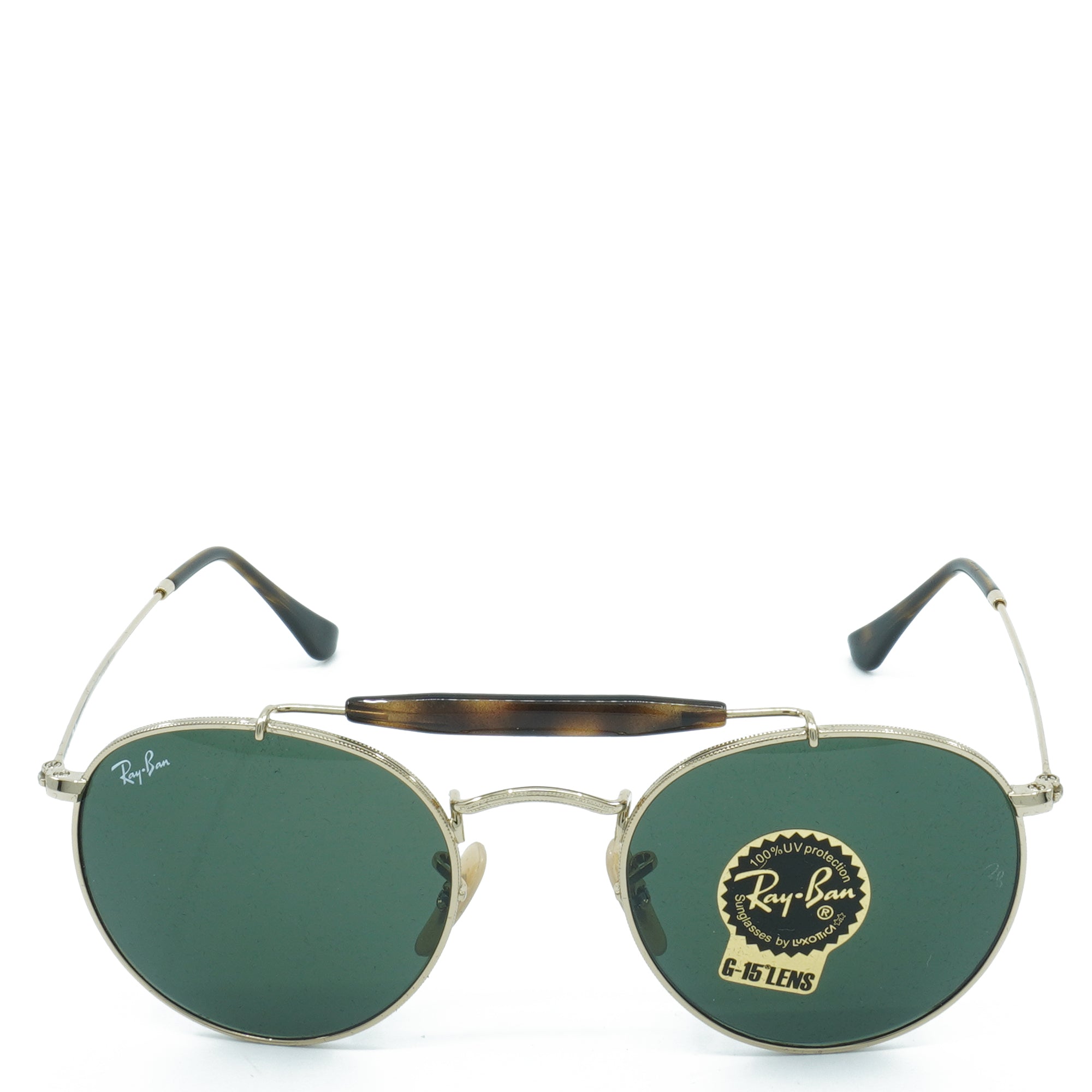 [RB3747-001_50] Mens Ray-Ban G-15 Round Sunglasses