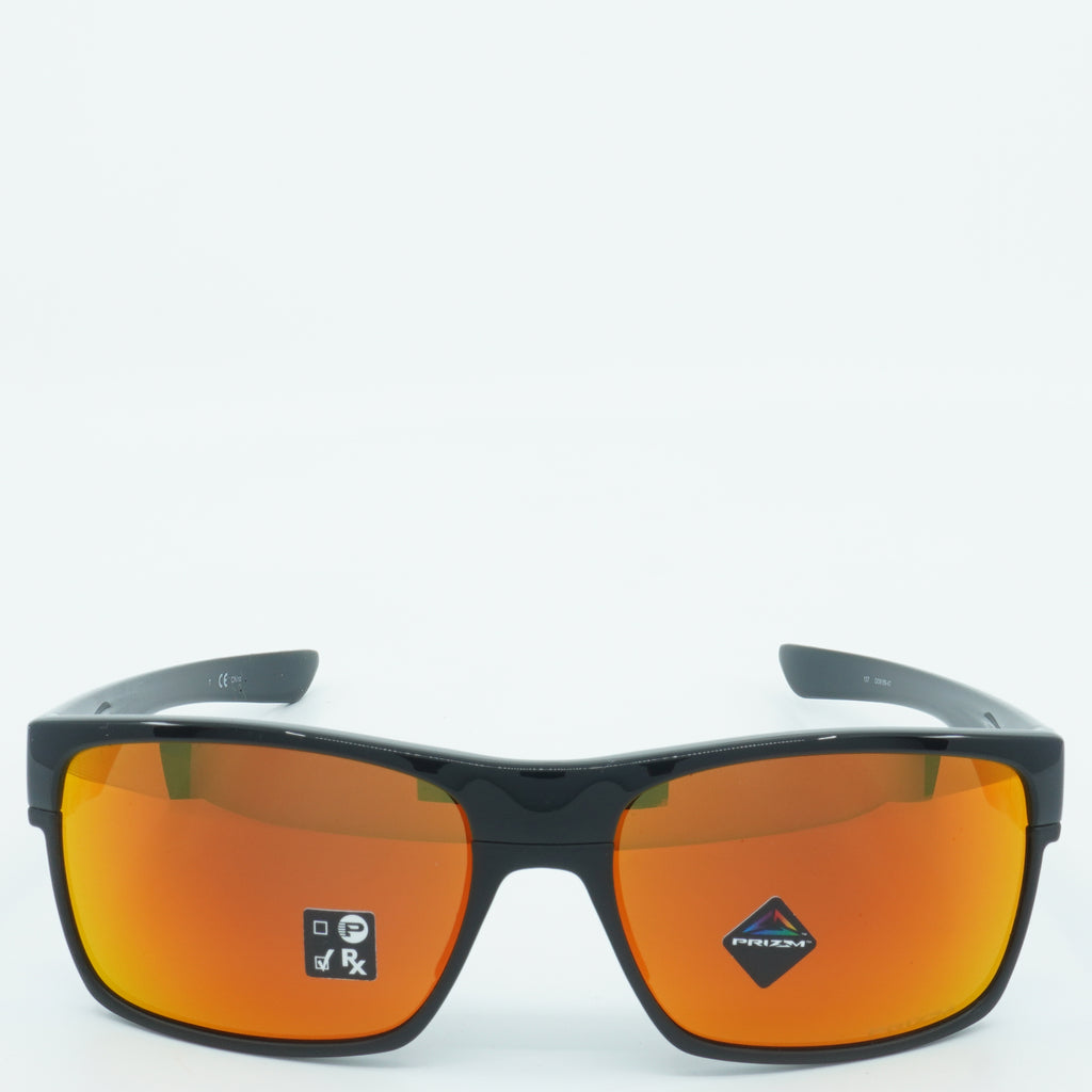 [OO9189-47] Mens Oakley Two Face Sunglasses - Polished Black/PRIZM Ruby