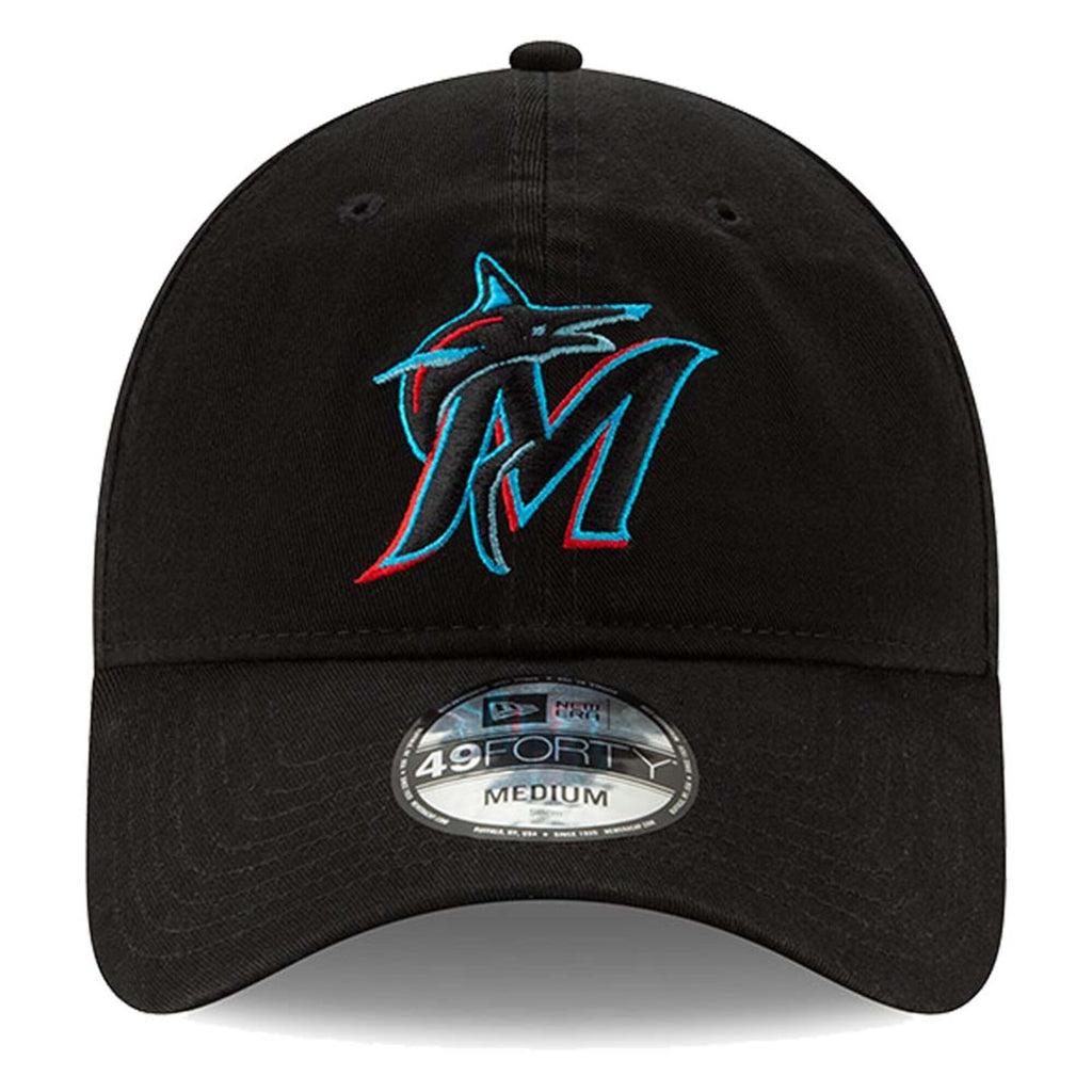 [11885645] Mens New Era MLB Core Fit 49Forty Fitted - Miami Marlins 2019