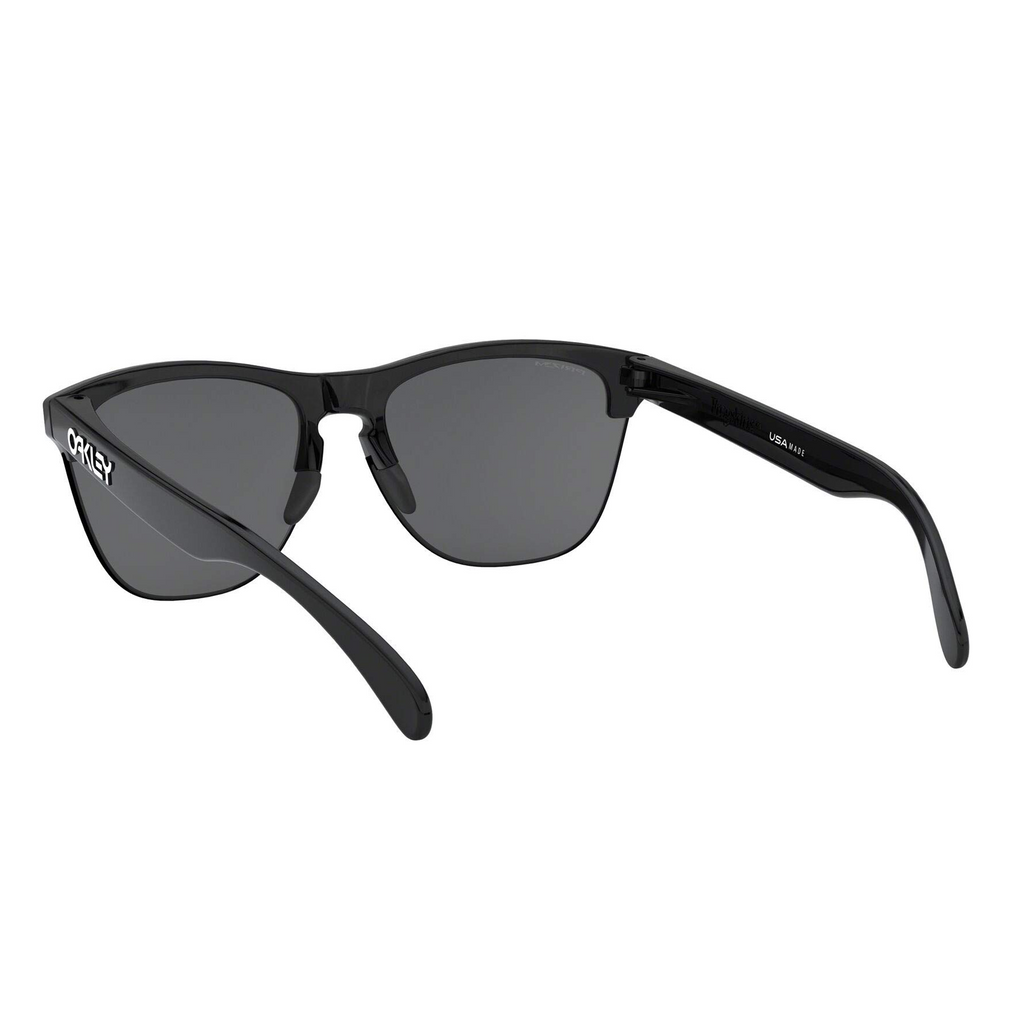 [OO9374-10] Mens Oakley Frogskins Lite Sunglasses - Black/Prizm Black Iridium