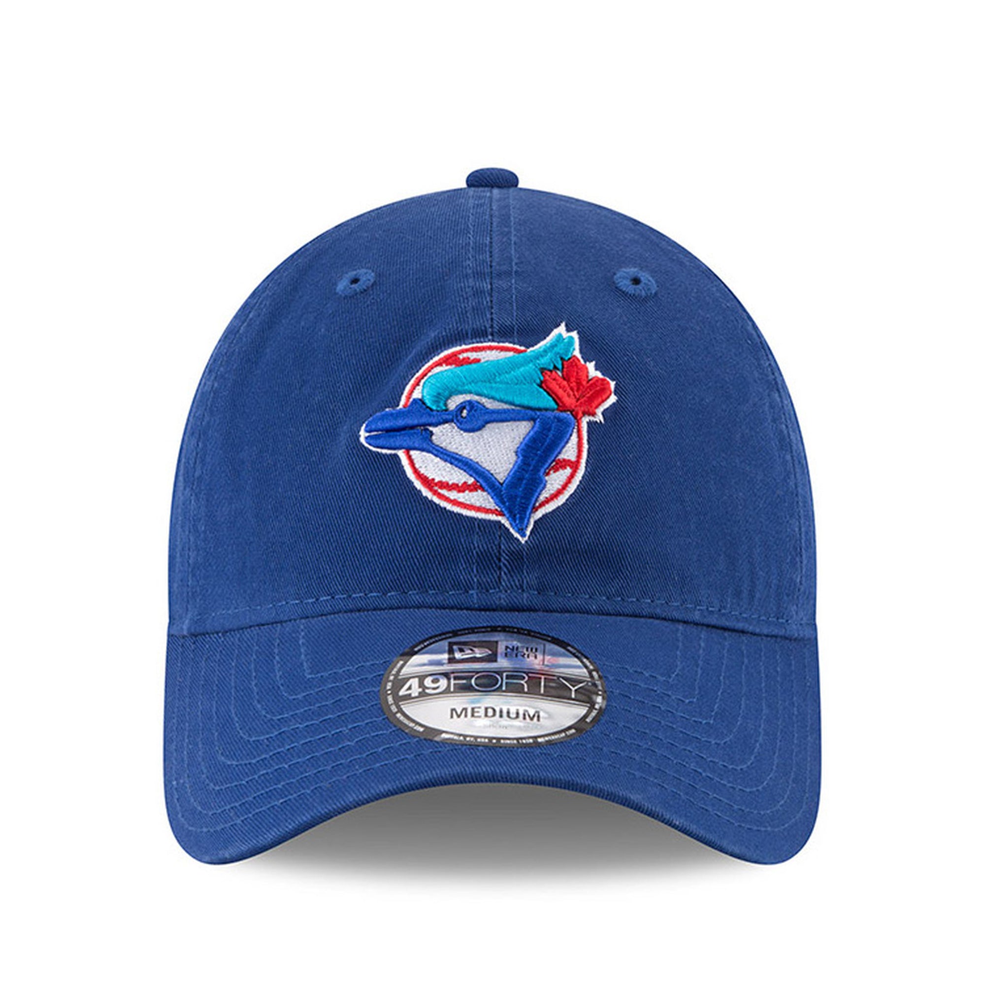 [11605686] Mens New Era MLB Core Fit 49Forty Fitted - Toronto Blue Jays