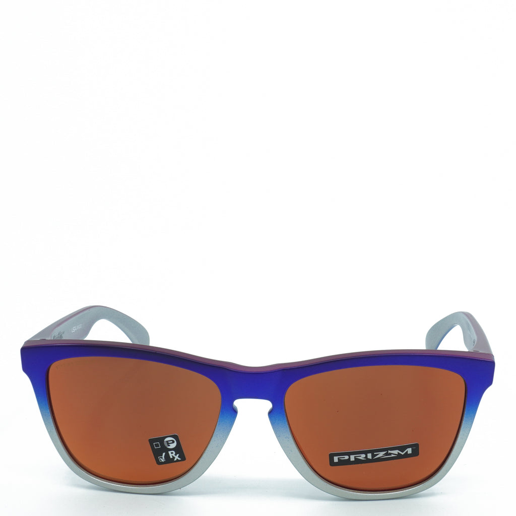 [OO9013-F1] Mens Oakley Frogskins Sunglasses - Pink Blue Fade Silver /Prizm Ruby