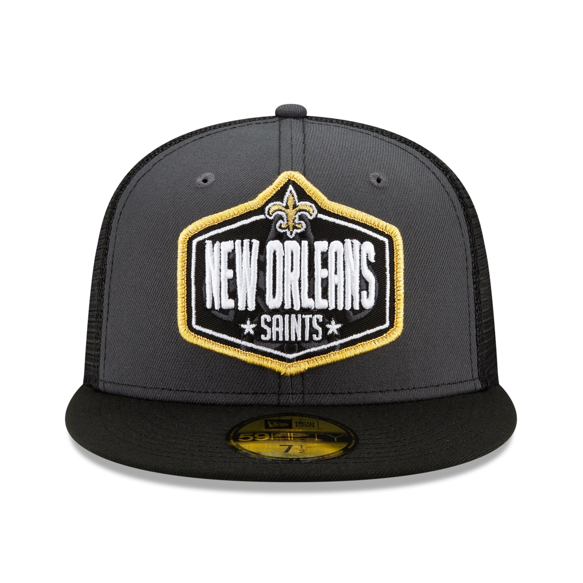 [60139130] Mens New Era NFL 2021 Draft 59Fifty Fitted - New Orleans Saints