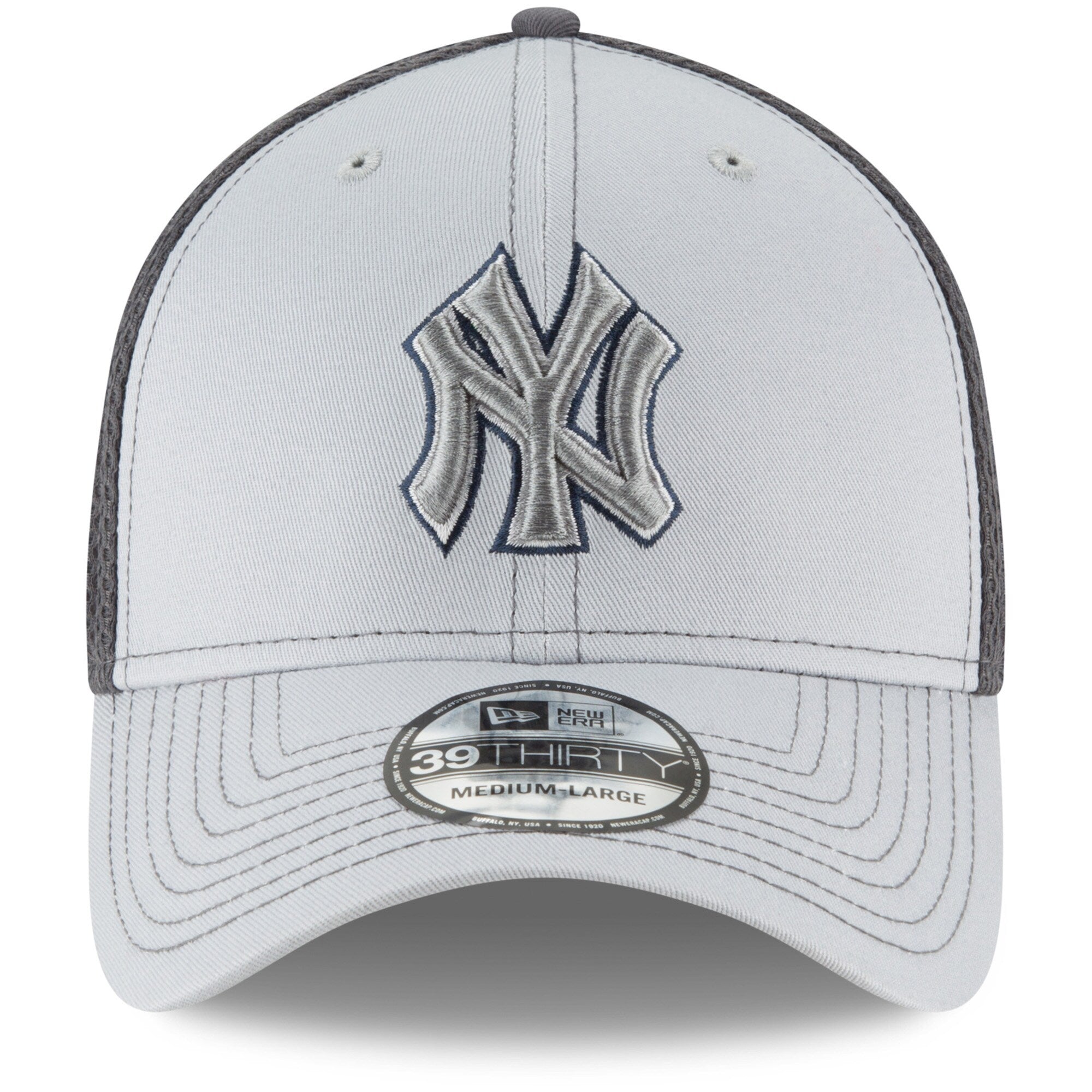 [11594971] Mens New Era MLB Grayed Out 3930 Flex - NY Yankees