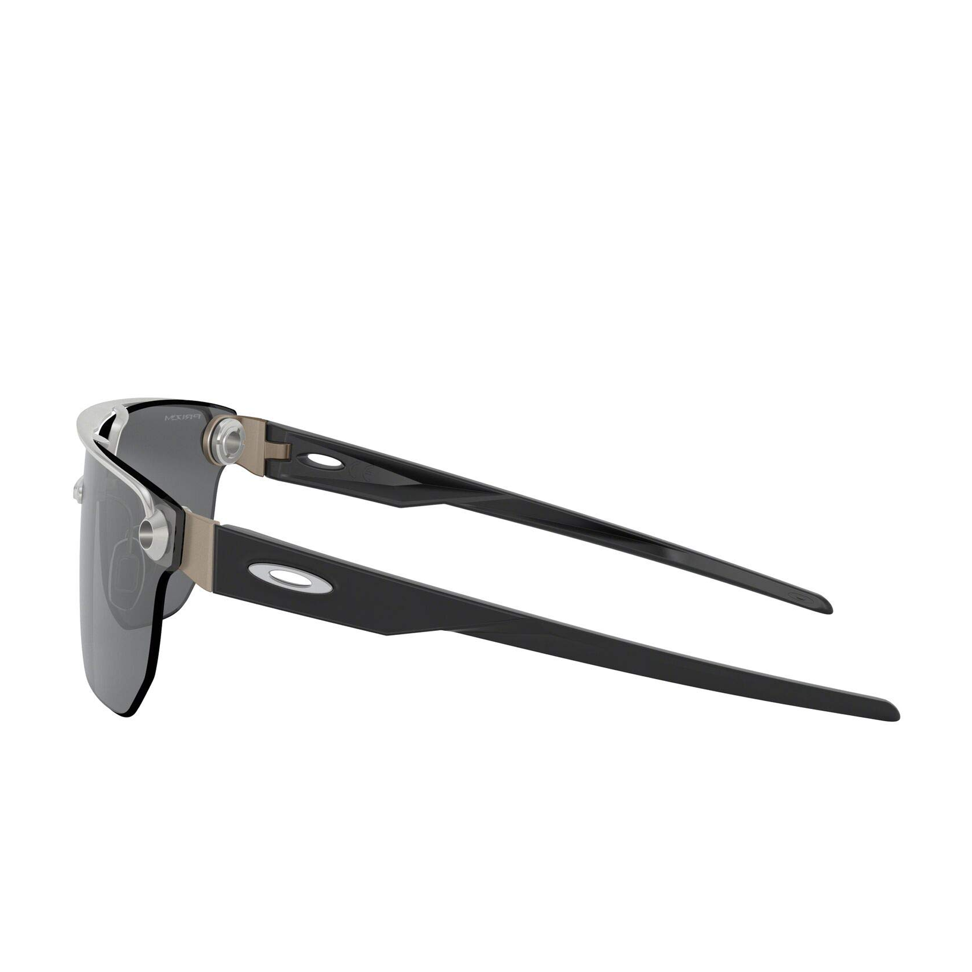 [OO4136-05] Mens Oakley Chrystl Sunglasses - Satin Chrome/Prizm Black