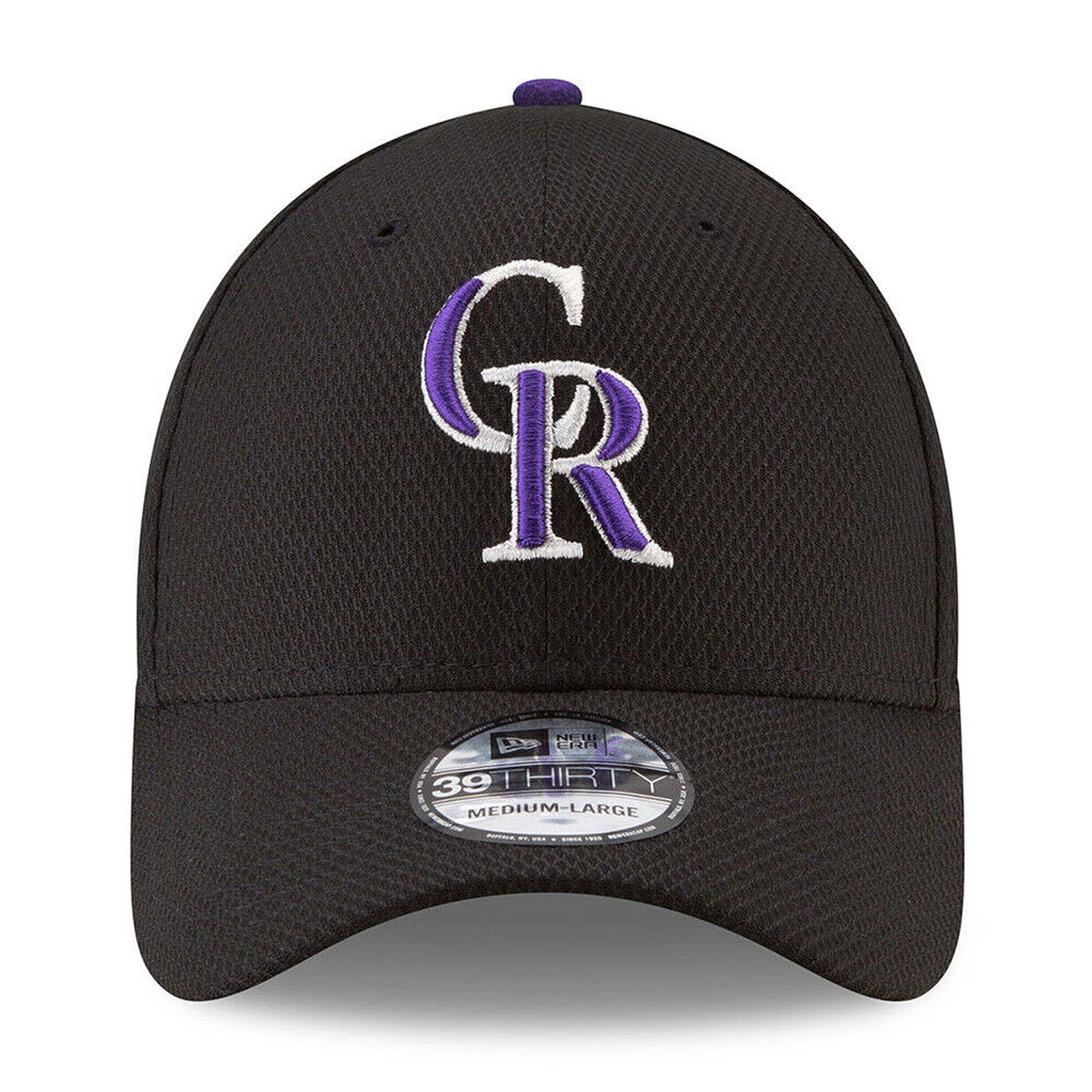 [11403325] Mens New Era MLB Diamond Era Classic 39Thirty Stretch Cap Colorado Rockies