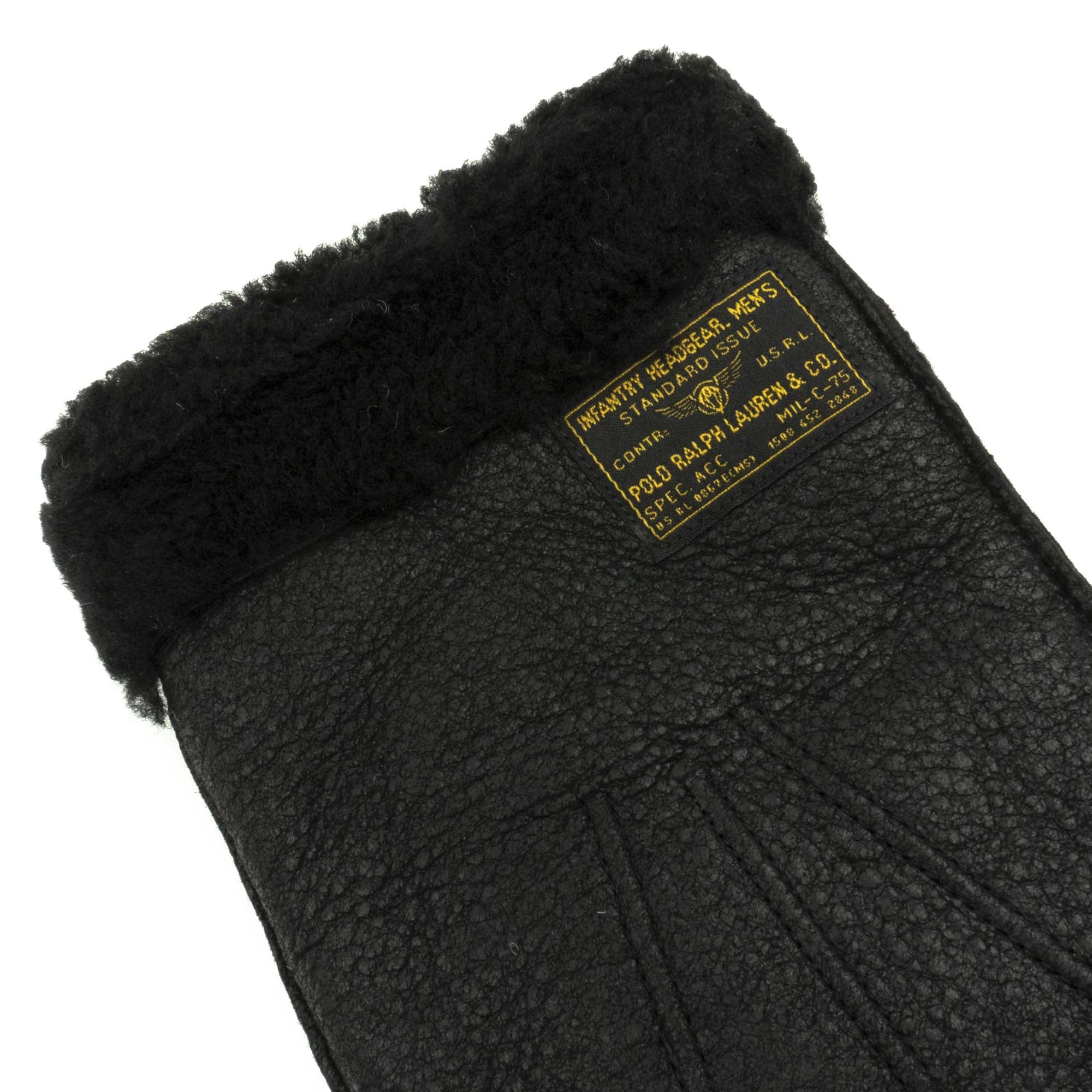 [PG0085-001] Mens Polo Ralph Lauren Military Shearling Gloves