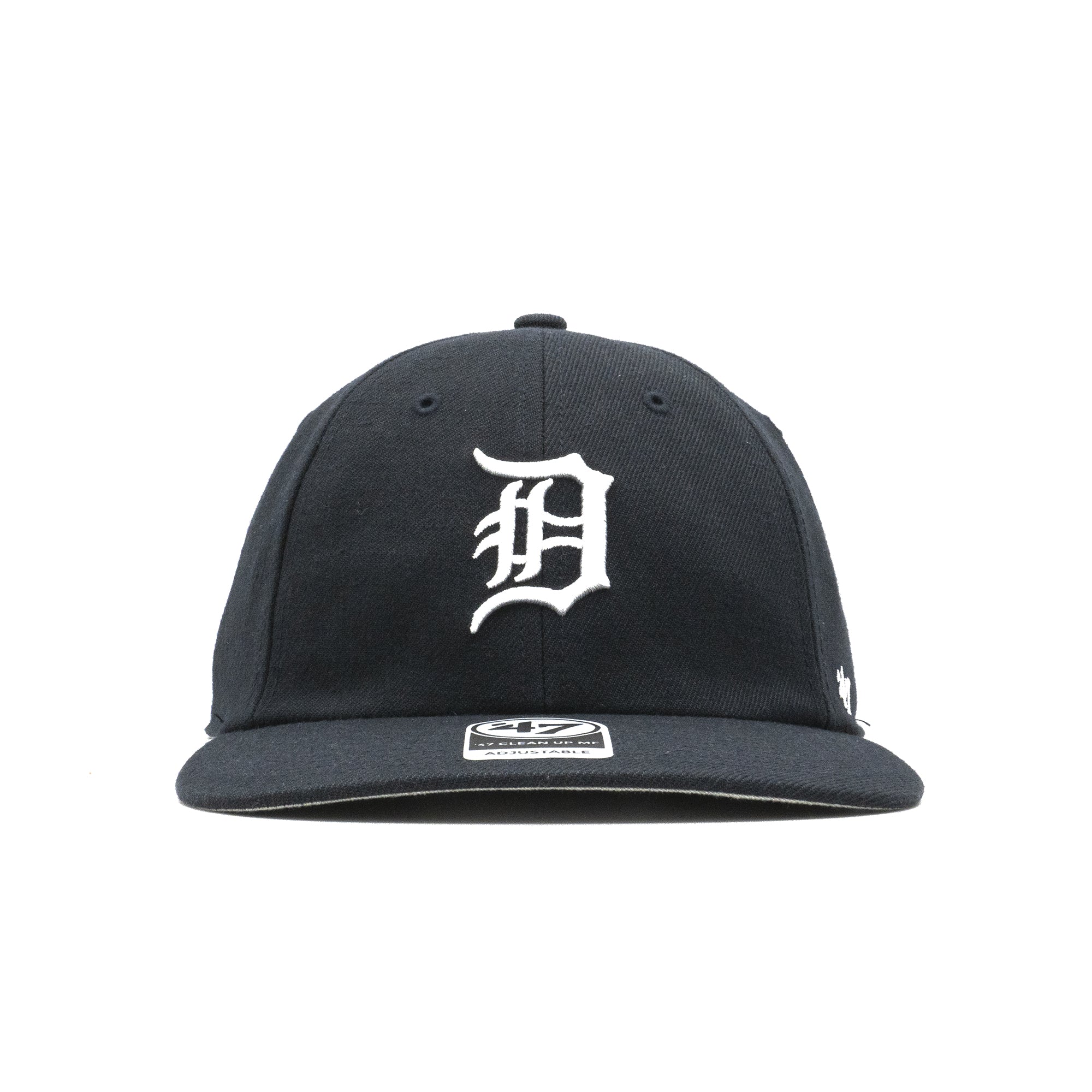 Mens 47 Brand Detroit Tigers Clean Up MF Strapback - Navy