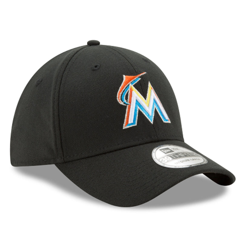 [10975814] Mens New Era MLB 39Thirty Flex Fit Cap - Miami Marlins