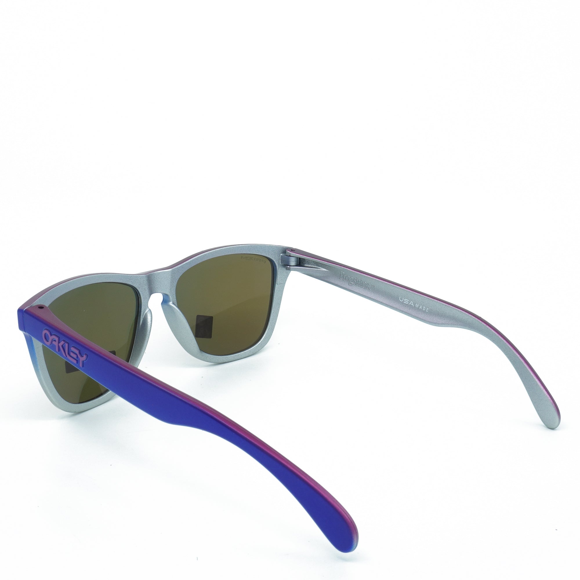 [OO9013-F1] Mens Oakley Frogskins Sunglasses - Pink Blue Fade Silver /Prizm Ruby