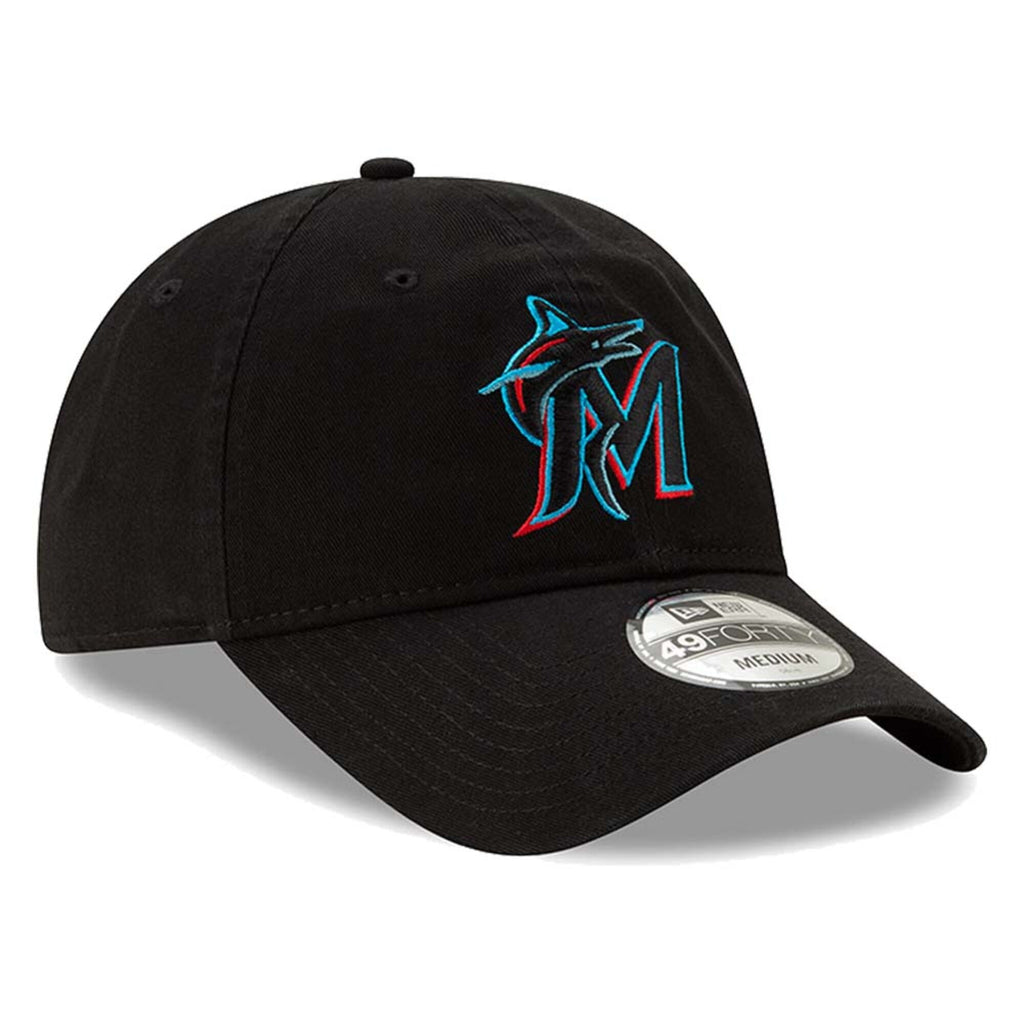 [11885645] Mens New Era MLB Core Fit 49Forty Fitted - Miami Marlins 2019