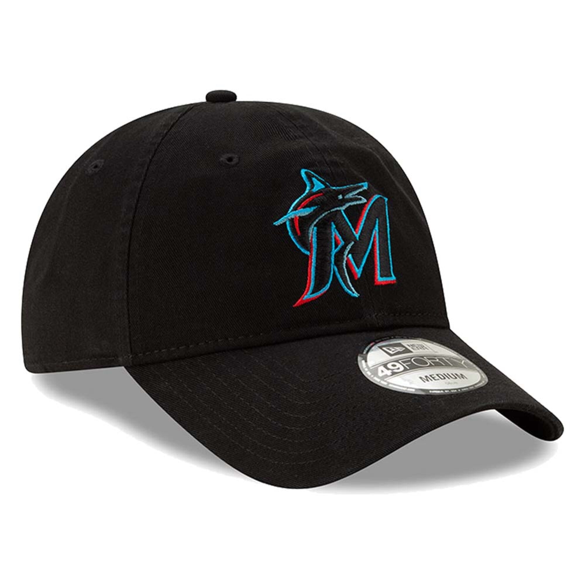 [11885645] Mens New Era MLB Core Fit 49Forty Fitted - Miami Marlins 2019