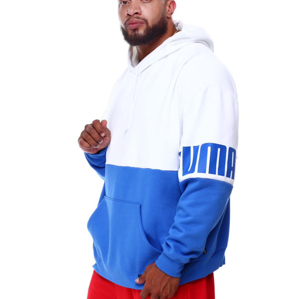[846795-75] Mens Puma Power Colorblock Hoodie Fleece
