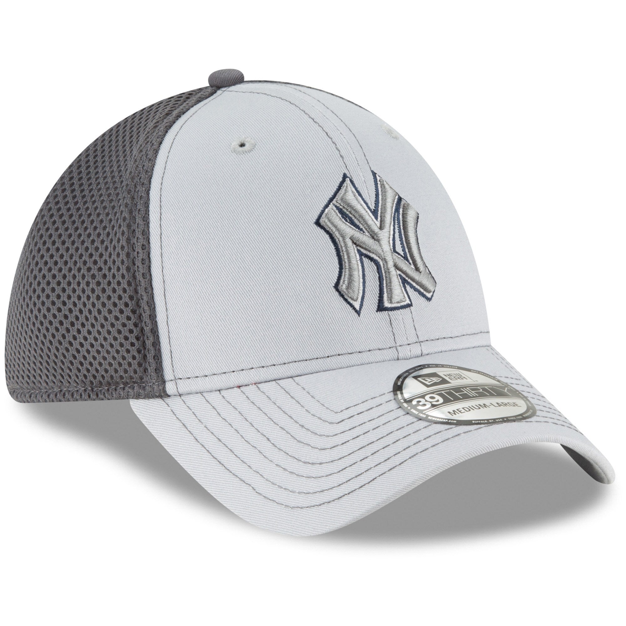 [11594971] Mens New Era MLB Grayed Out 3930 Flex - NY Yankees