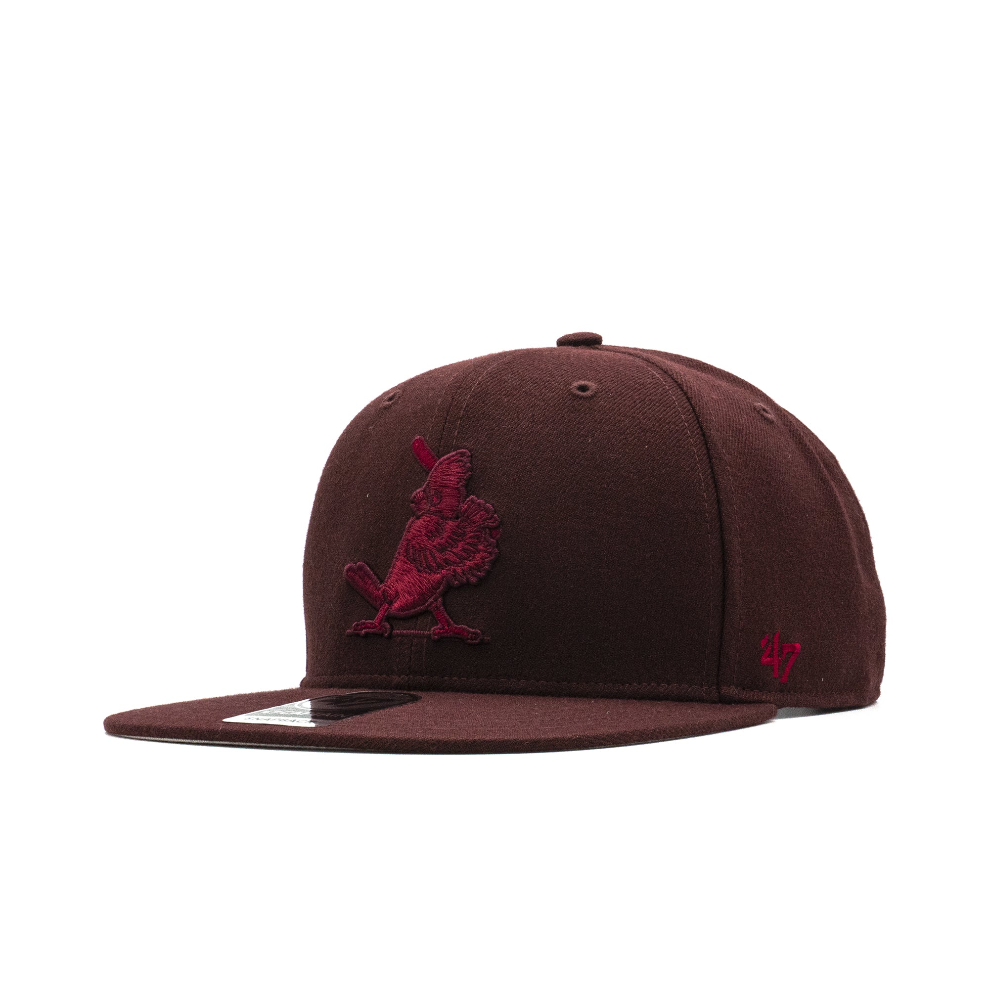 Mens 47 Brand St. Louis Cardinals Captain Snapback - Burgundy