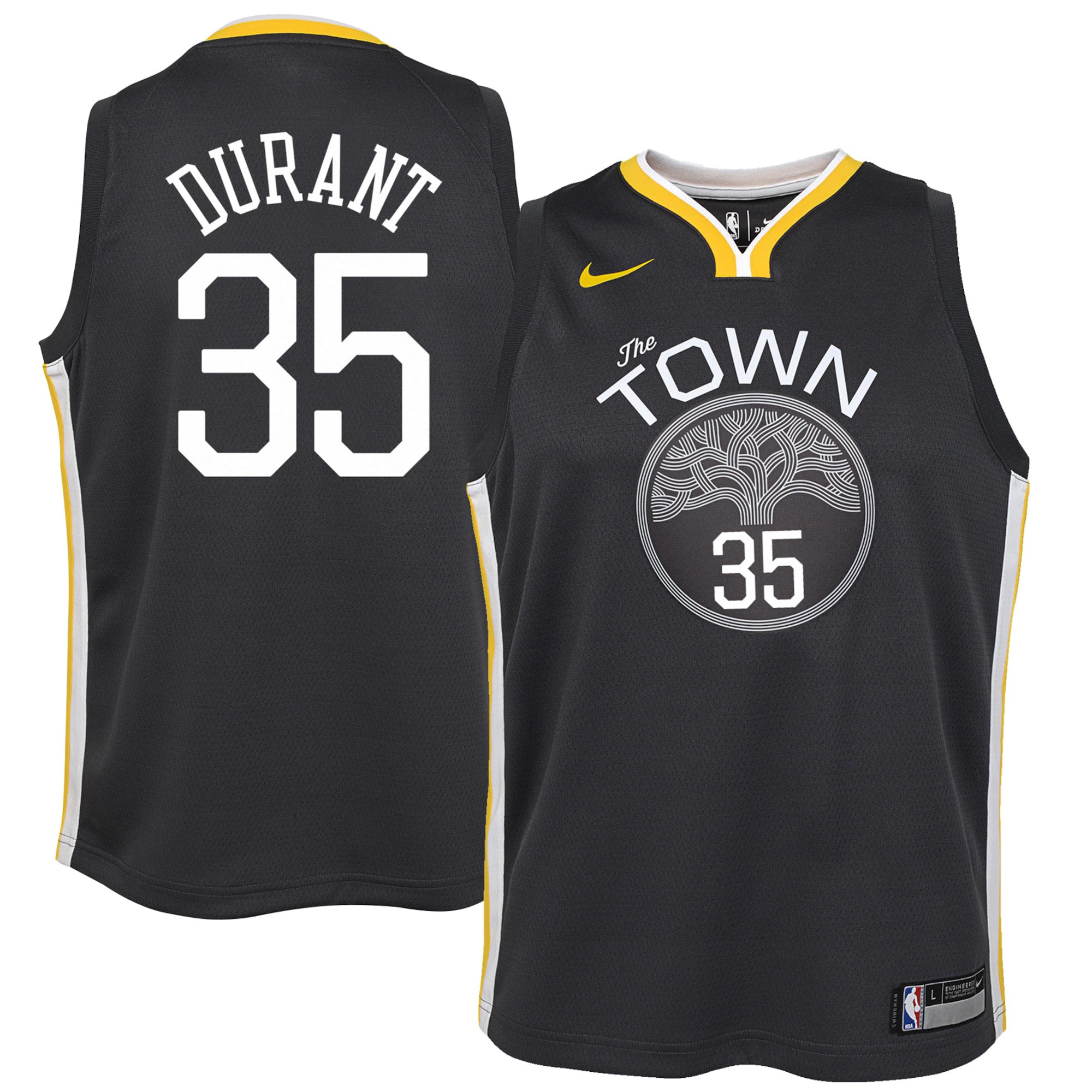 [9Z2B7BZ3P-DURANT] Youth Nike NBA GS Warriors The Town Swingman Jersey - Durant