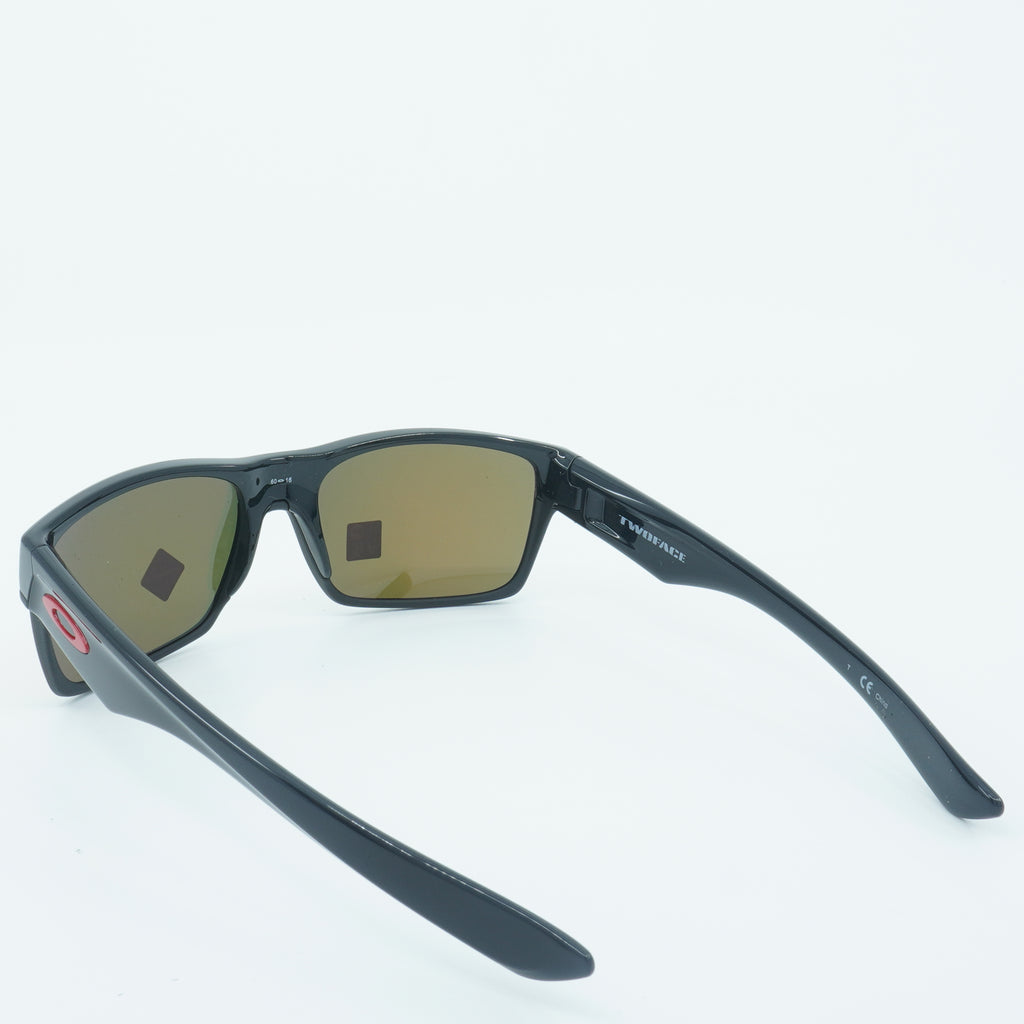 [OO9189-47] Mens Oakley Two Face Sunglasses - Polished Black/PRIZM Ruby