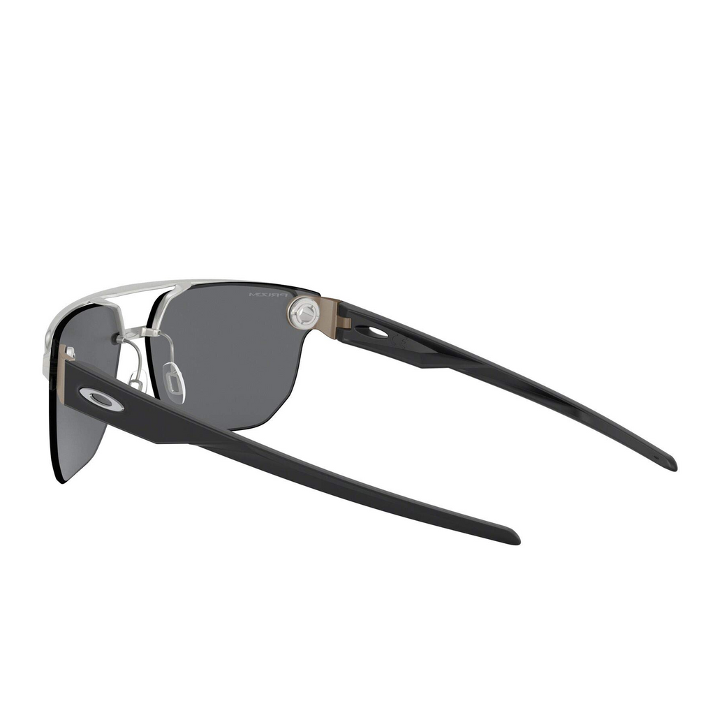 [OO4136-05] Mens Oakley Chrystl Sunglasses - Satin Chrome/Prizm Black