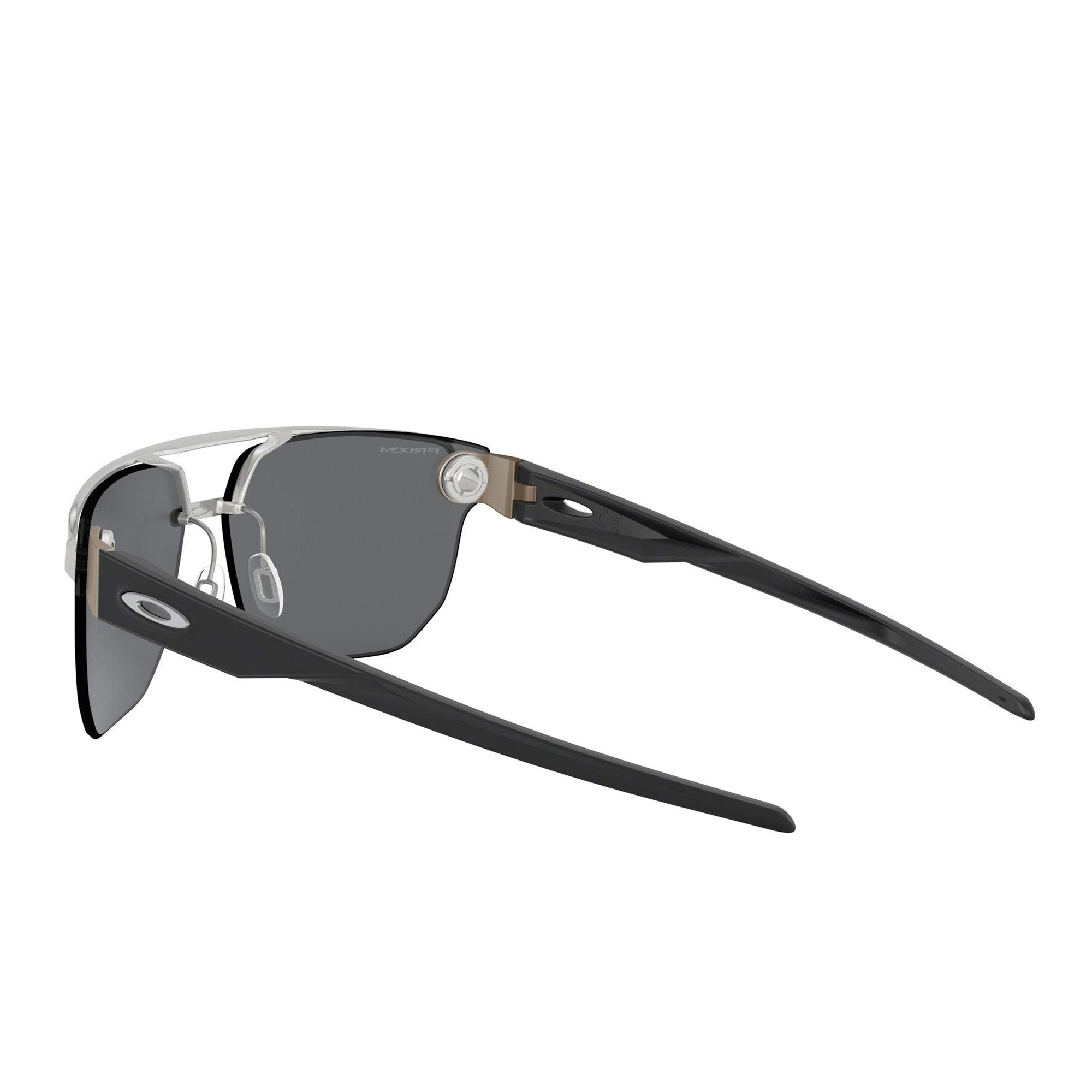 [OO4136-05] Mens Oakley Chrystl Sunglasses - Satin Chrome/Prizm Black