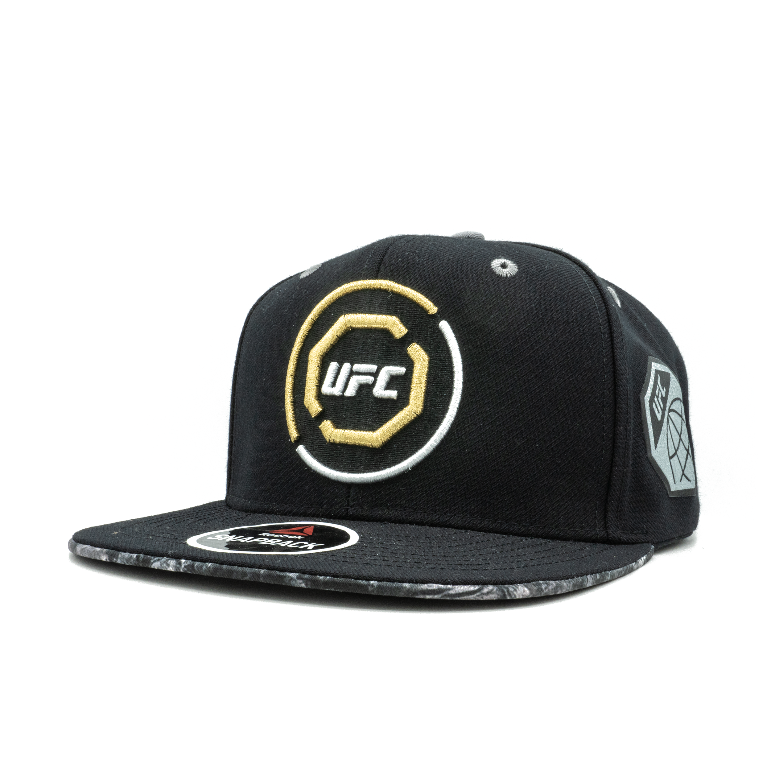 [128VZ-040-UUFCGOLD] Mens Reebok UFC Octagon Snapback Hat