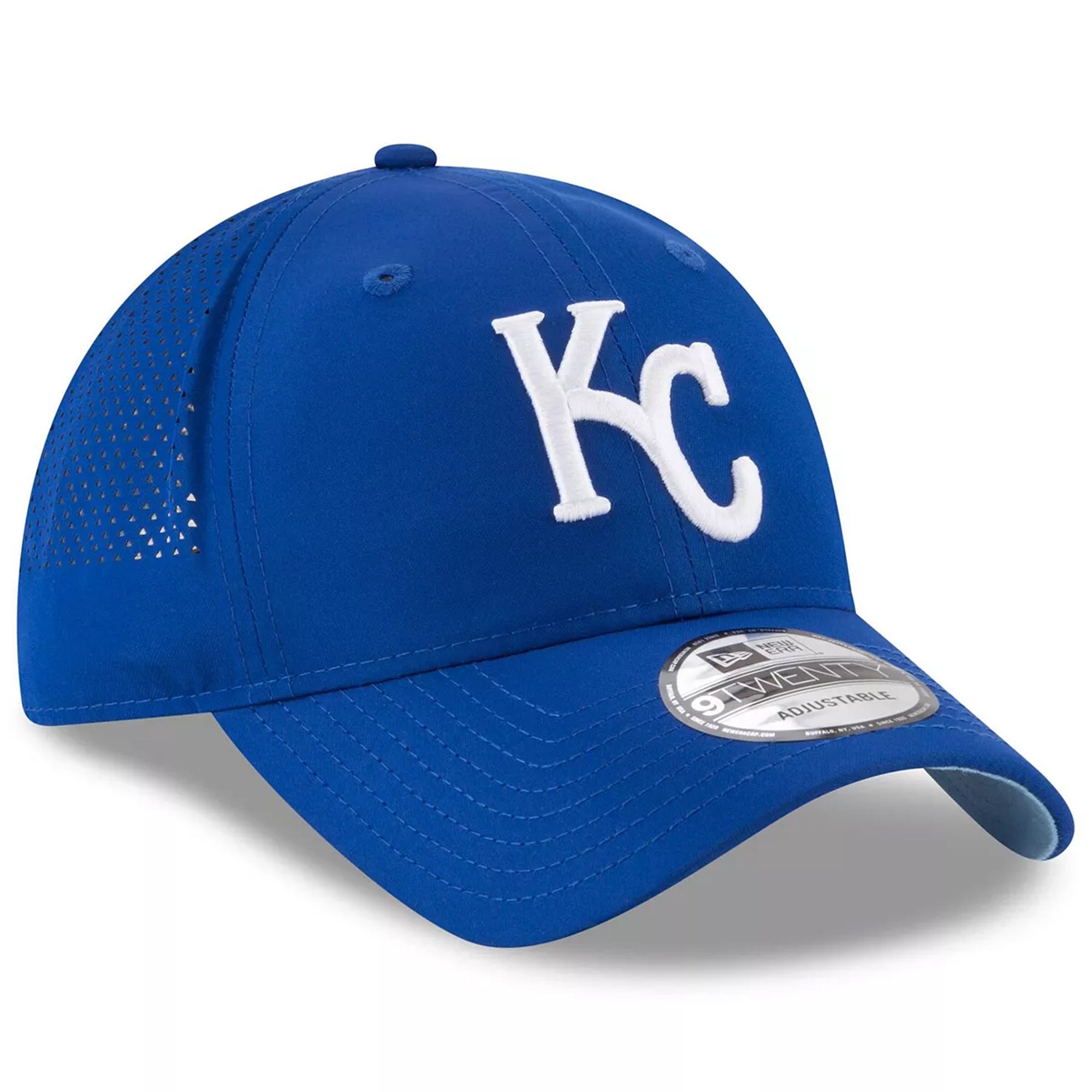 [11591252] Mens New Era MLB Perforated 9Twenty Adjustable - Kansas City Royals