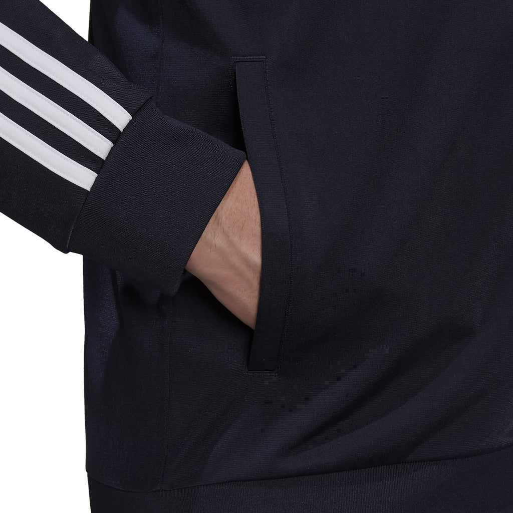 [H46100] Mens Adidas Essentials Warm-Up 3-Stripes Track Jacket