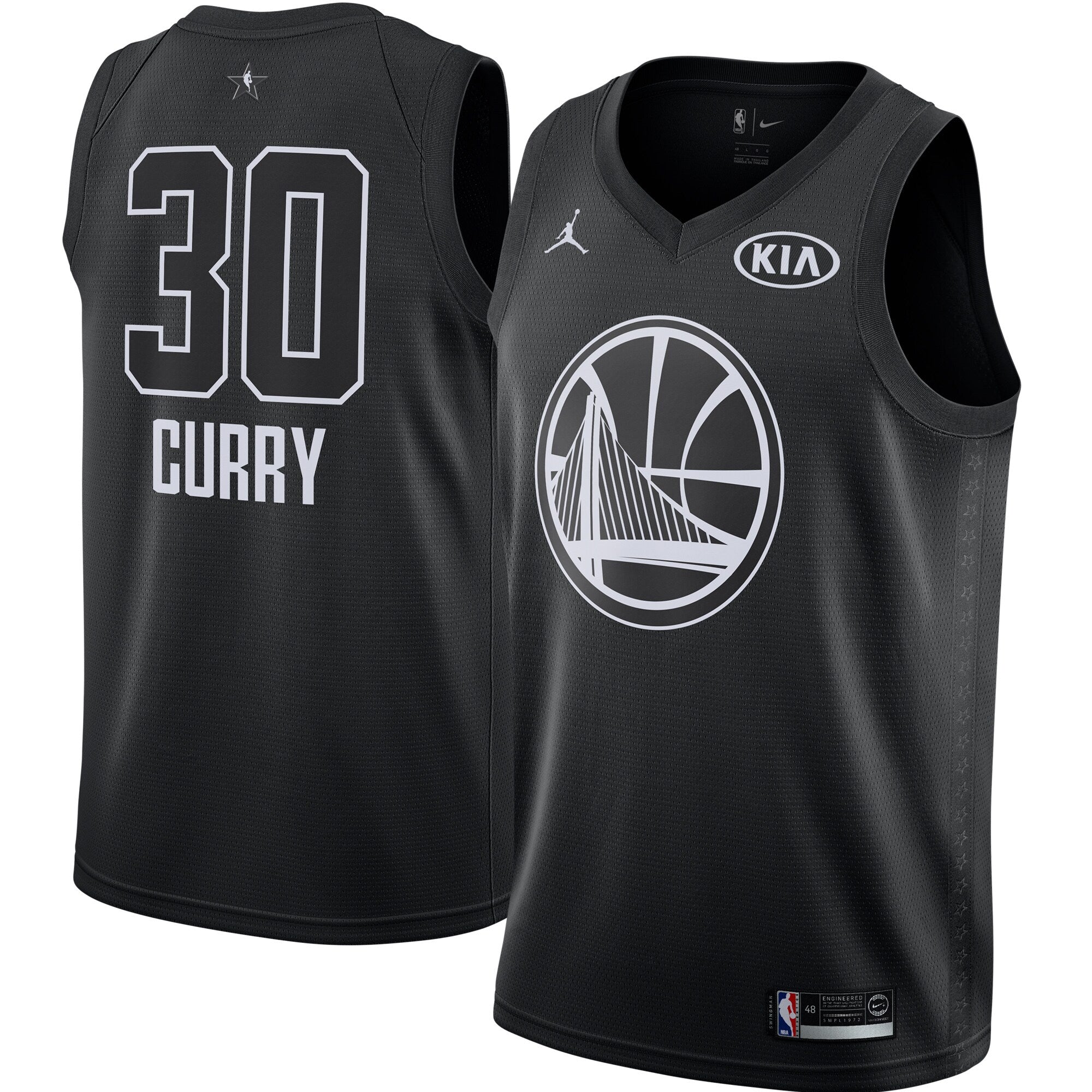 [9Z2B7BY3P-CURRY] Youth Air Jordan GS Warriors "2018 Allstar" Swingman Jersey