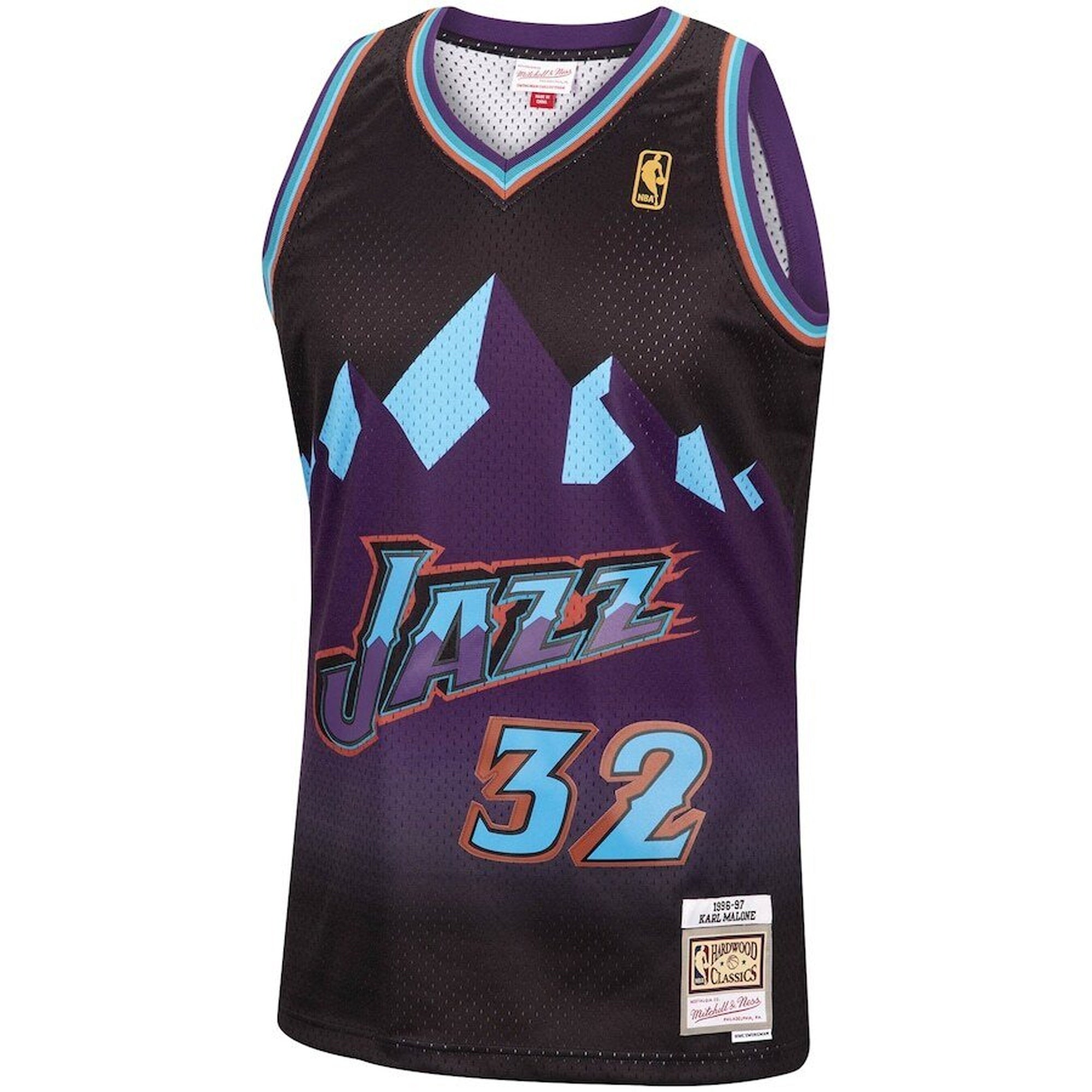 Mens Mitchell & Ness NBA RELOAD SWINGMAN JERSEY - UTAH JAZZ 1996 KARL MALONE