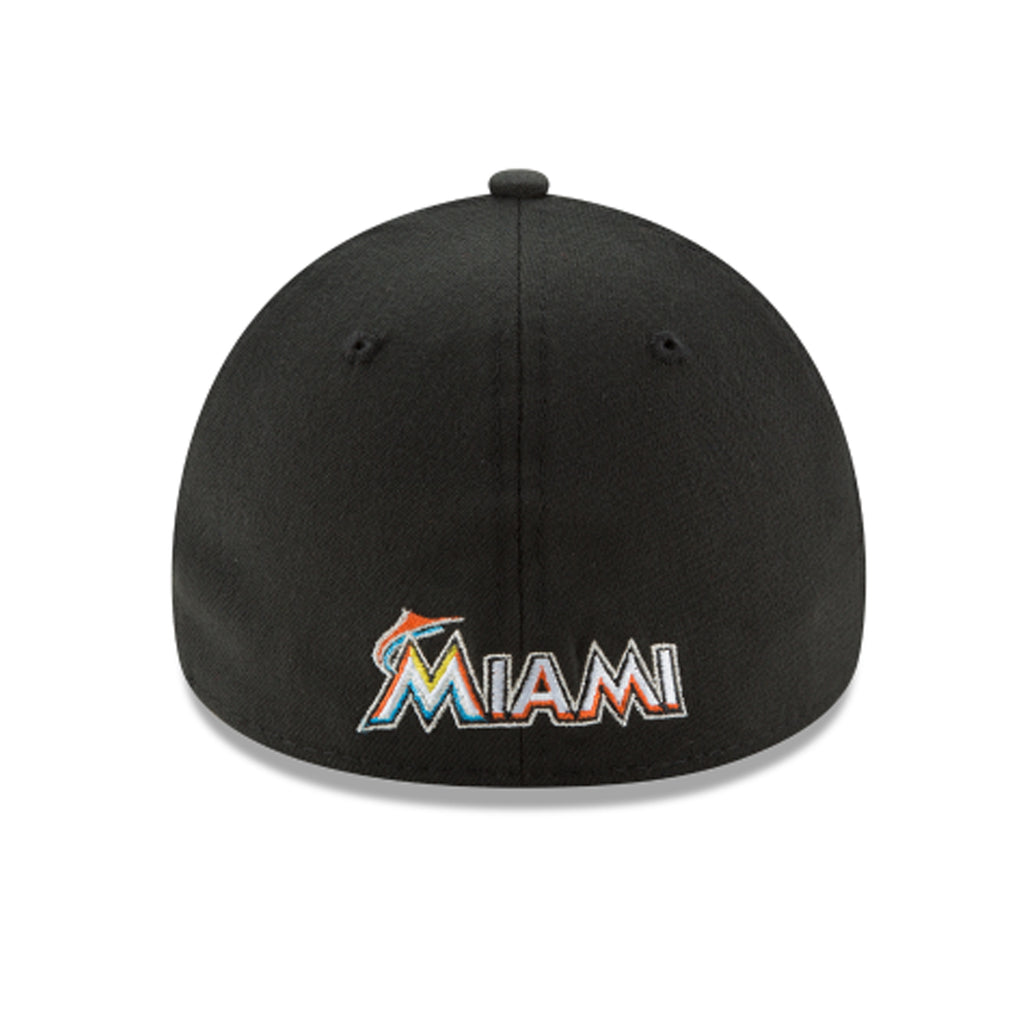 [10975814] Mens New Era MLB 39Thirty Flex Fit Cap - Miami Marlins