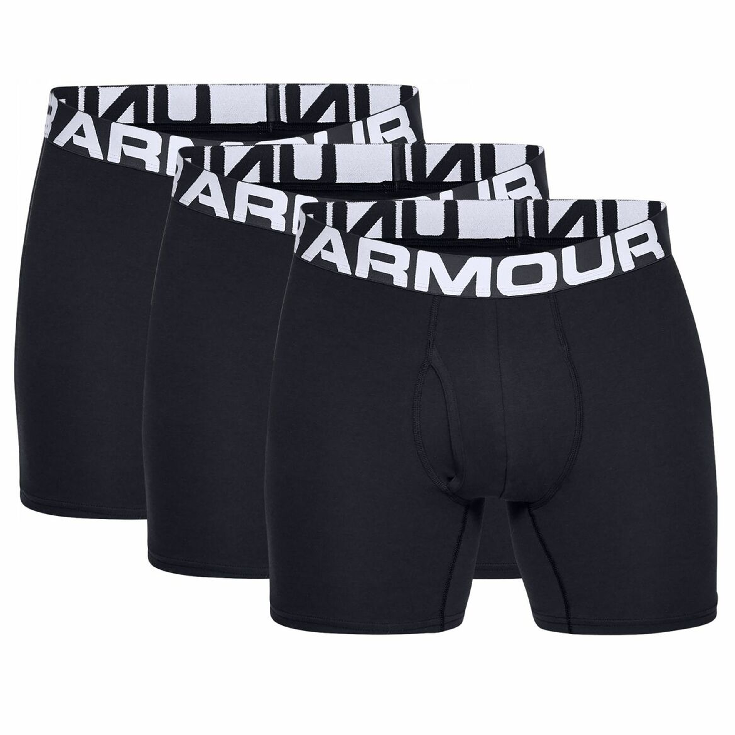[1327426-001] Mens Under Armour Charged Cotton 6in - 3 Pack