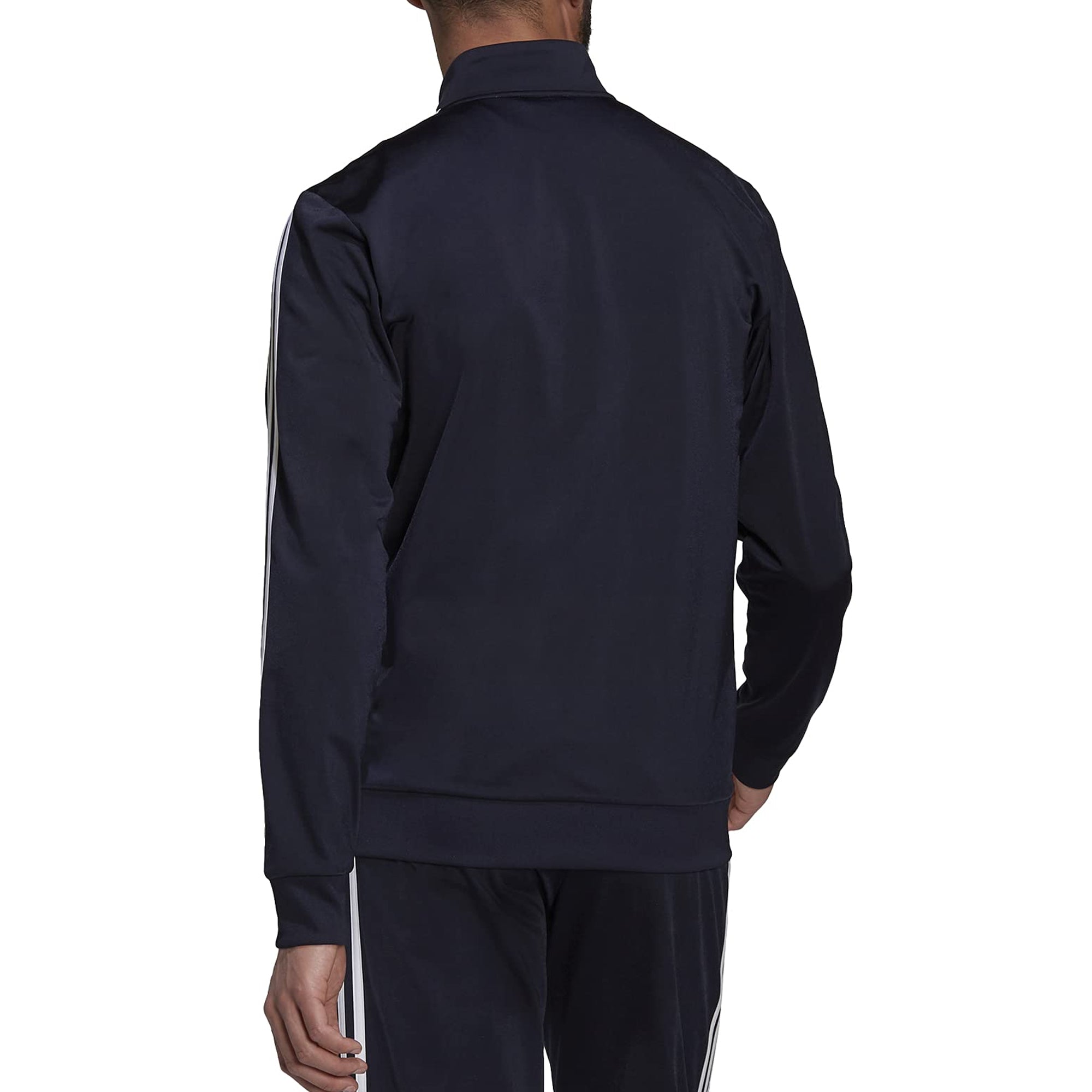 [H46100] Mens Adidas Essentials Warm-Up 3-Stripes Track Jacket