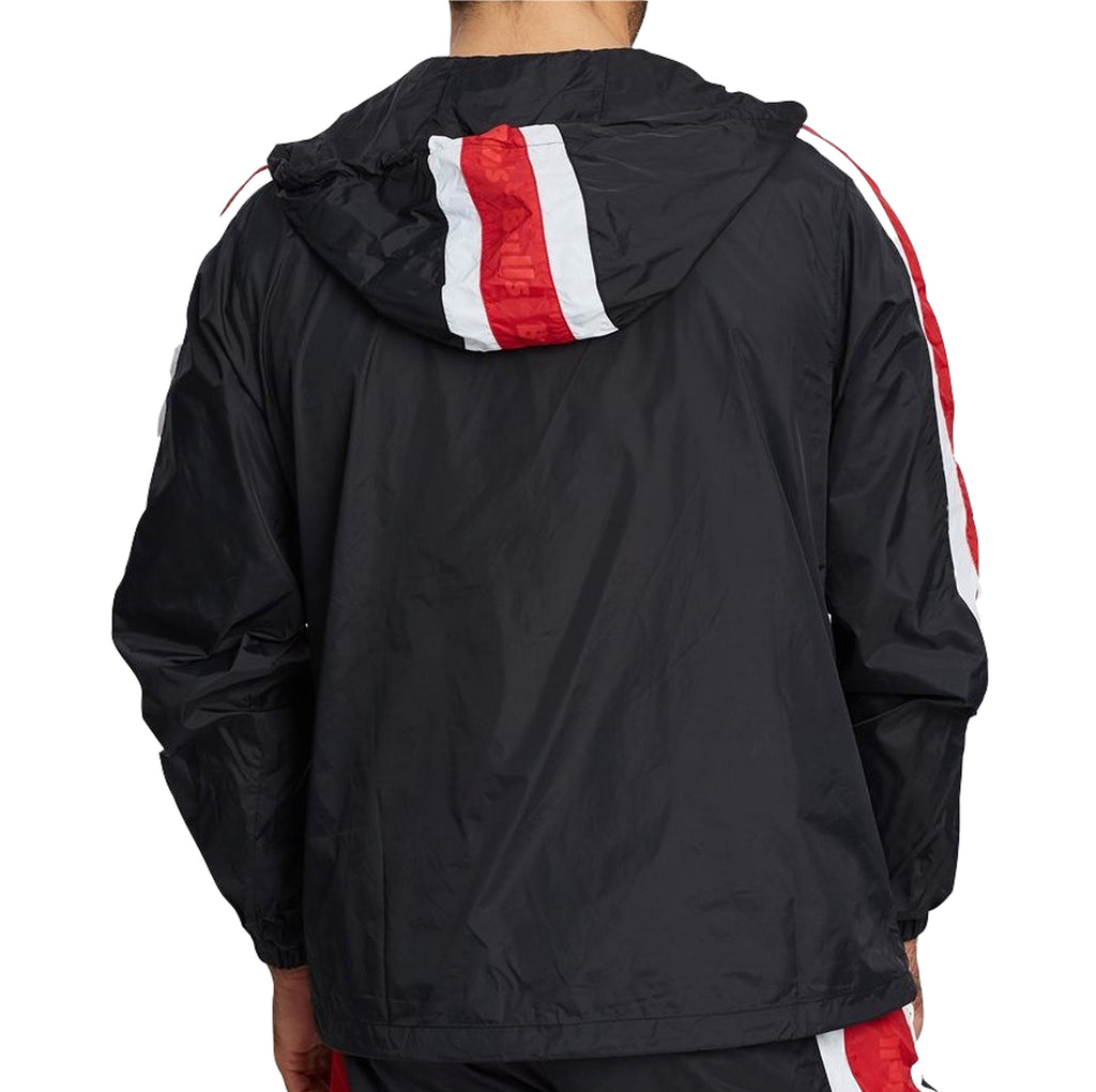 Mens Mitchell & Ness NBA Packable Nylon Anorak Chicago Bulls