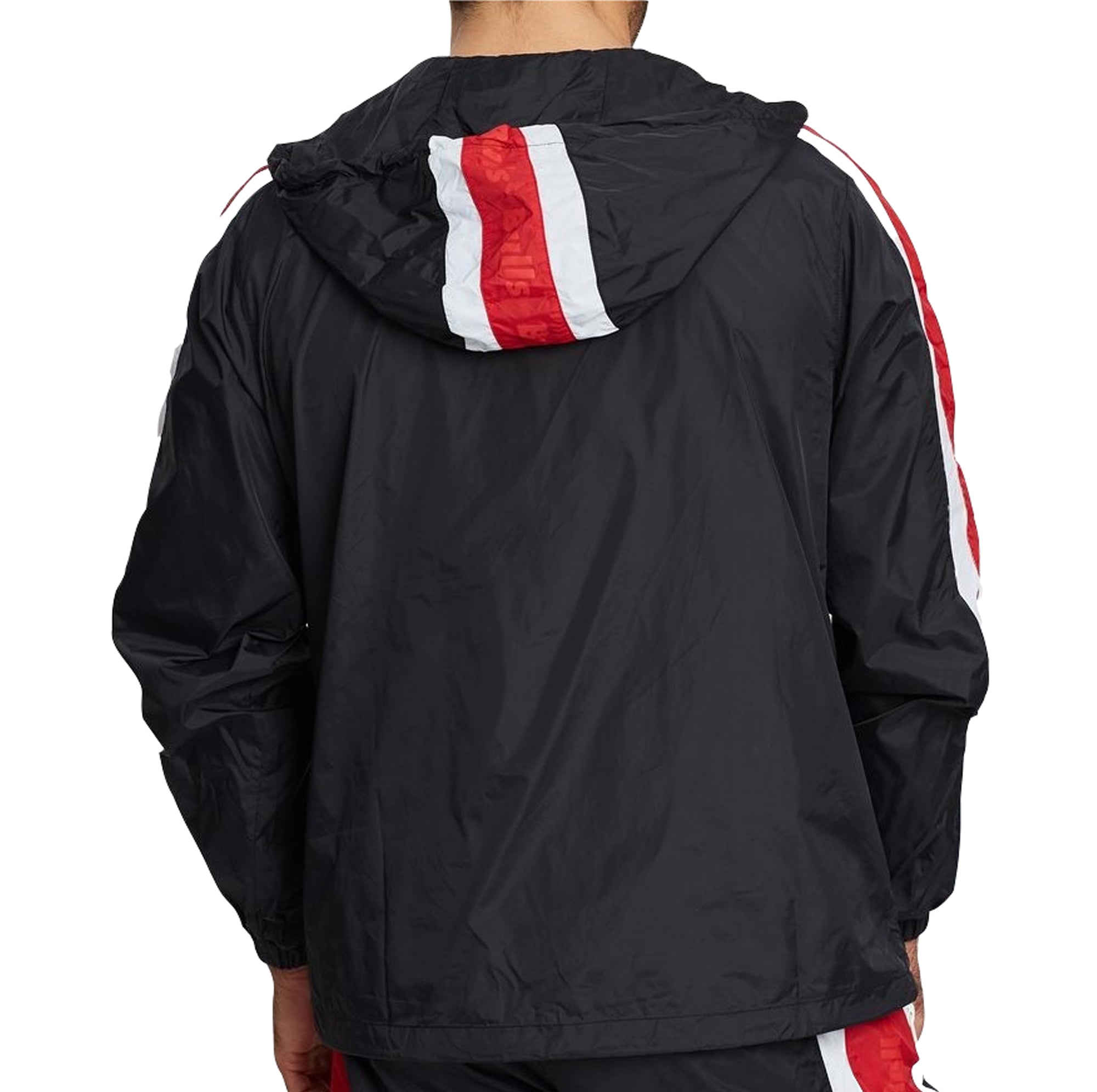 Mens Mitchell & Ness NBA Packable Nylon Anorak Chicago Bulls